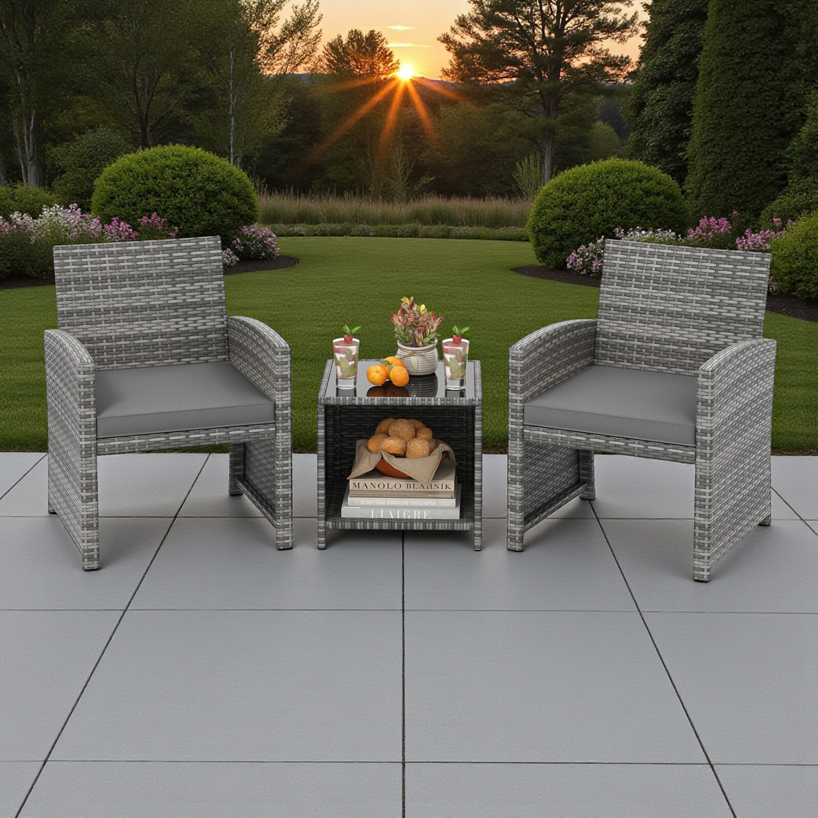 Slickblue D-CO-RG63637WH Patio-Conversation-Sets - View #3