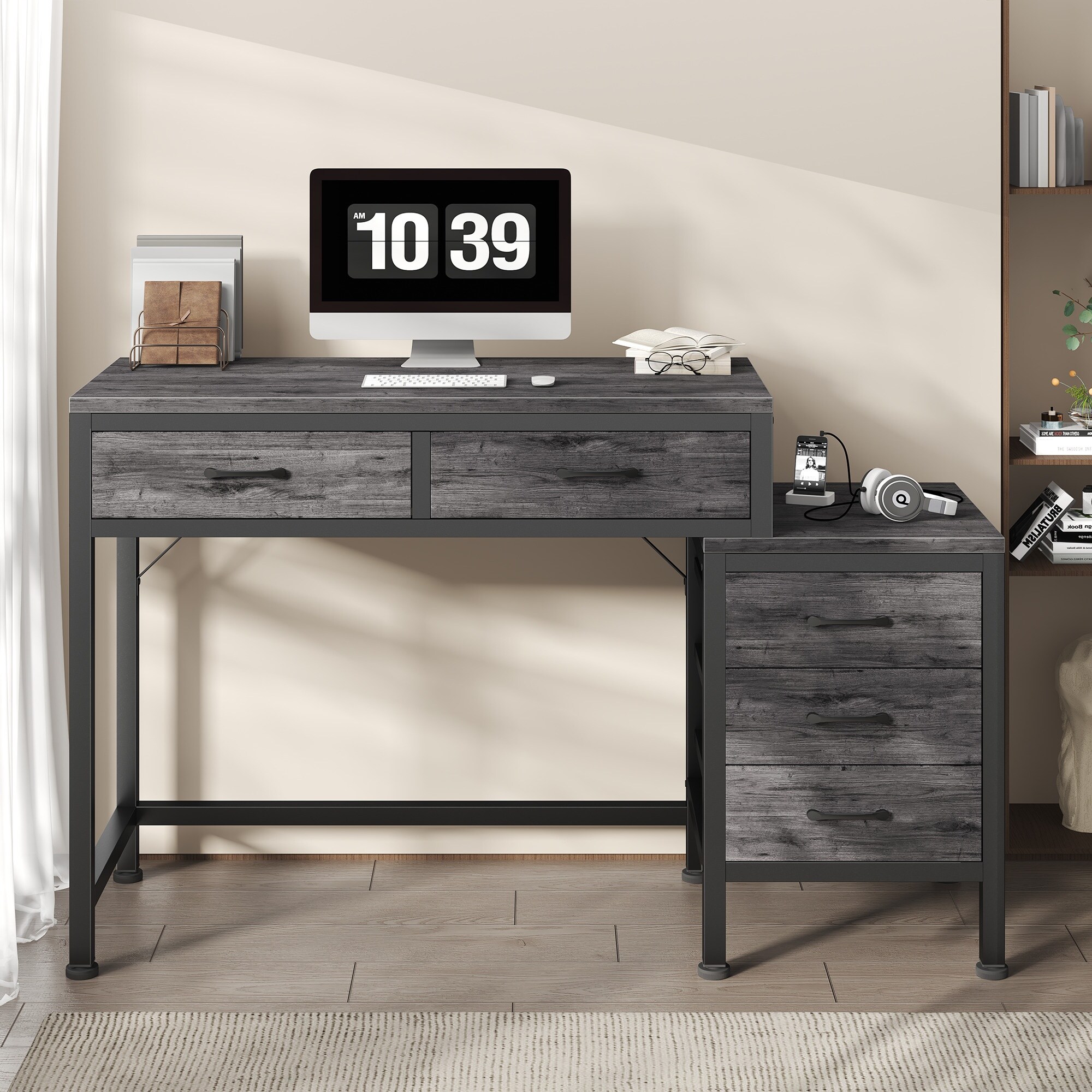 Sweetcrispy L-FH-GDZ5BC6-51GY desks - View #2