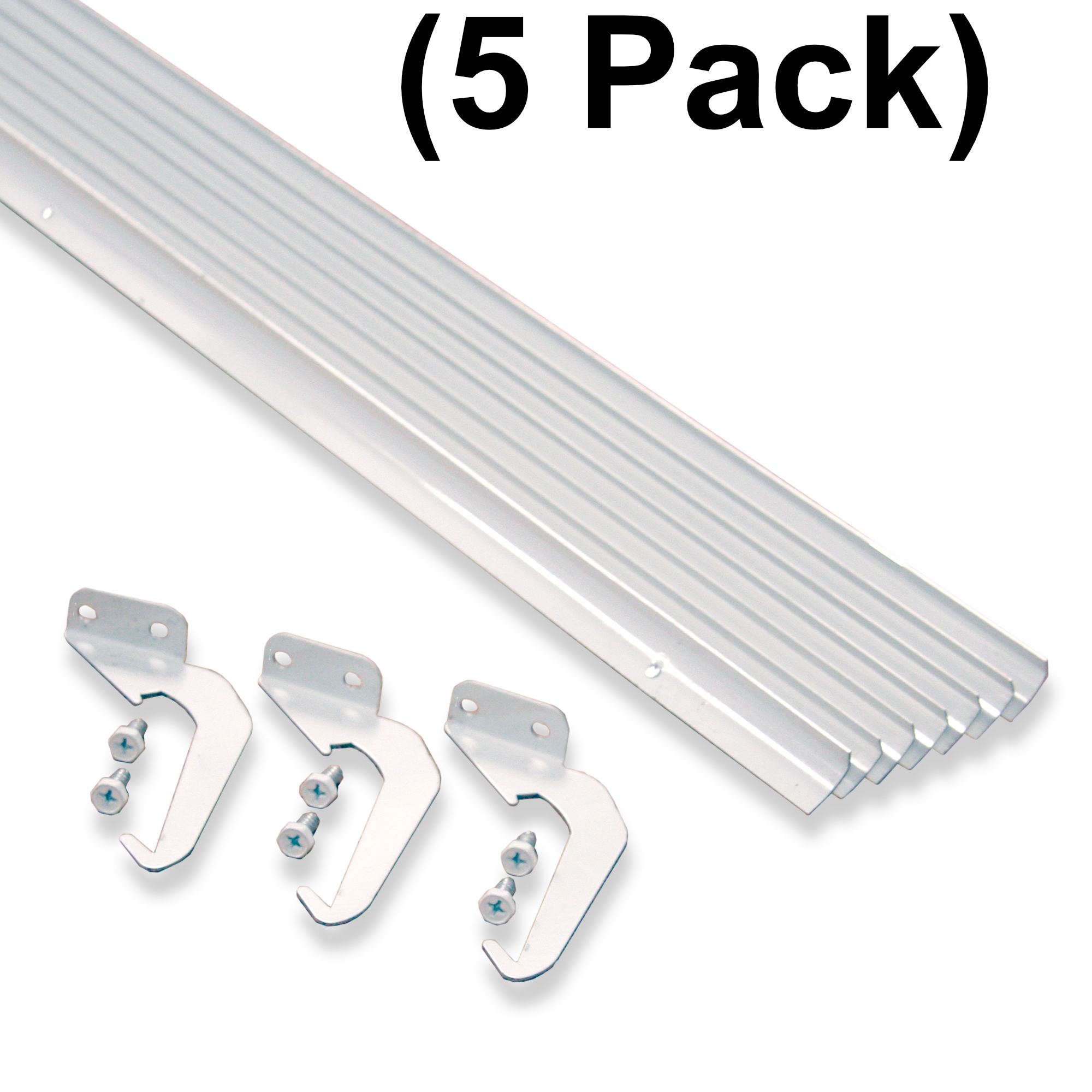 RAINHANDLER VP5-RHP-5W 4-in x 300-in White Half Round Gutter