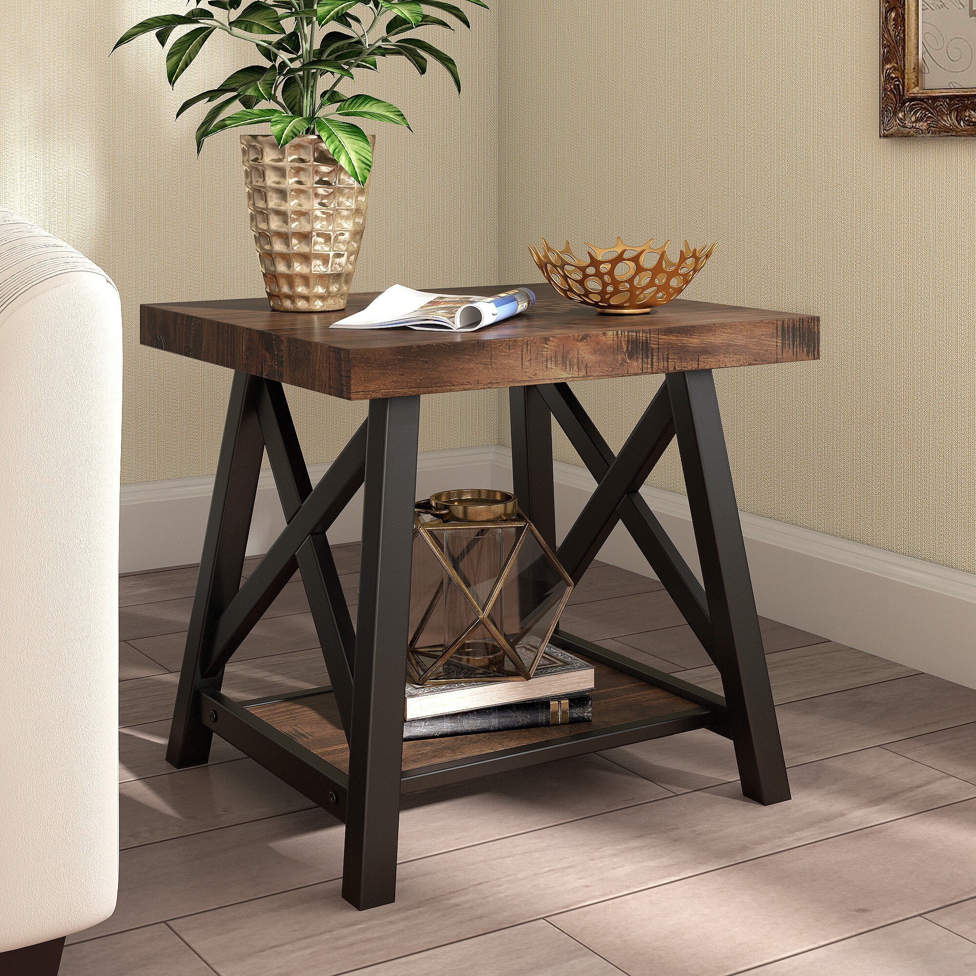 Safavieh E460BR-04 End-Tables - View #2