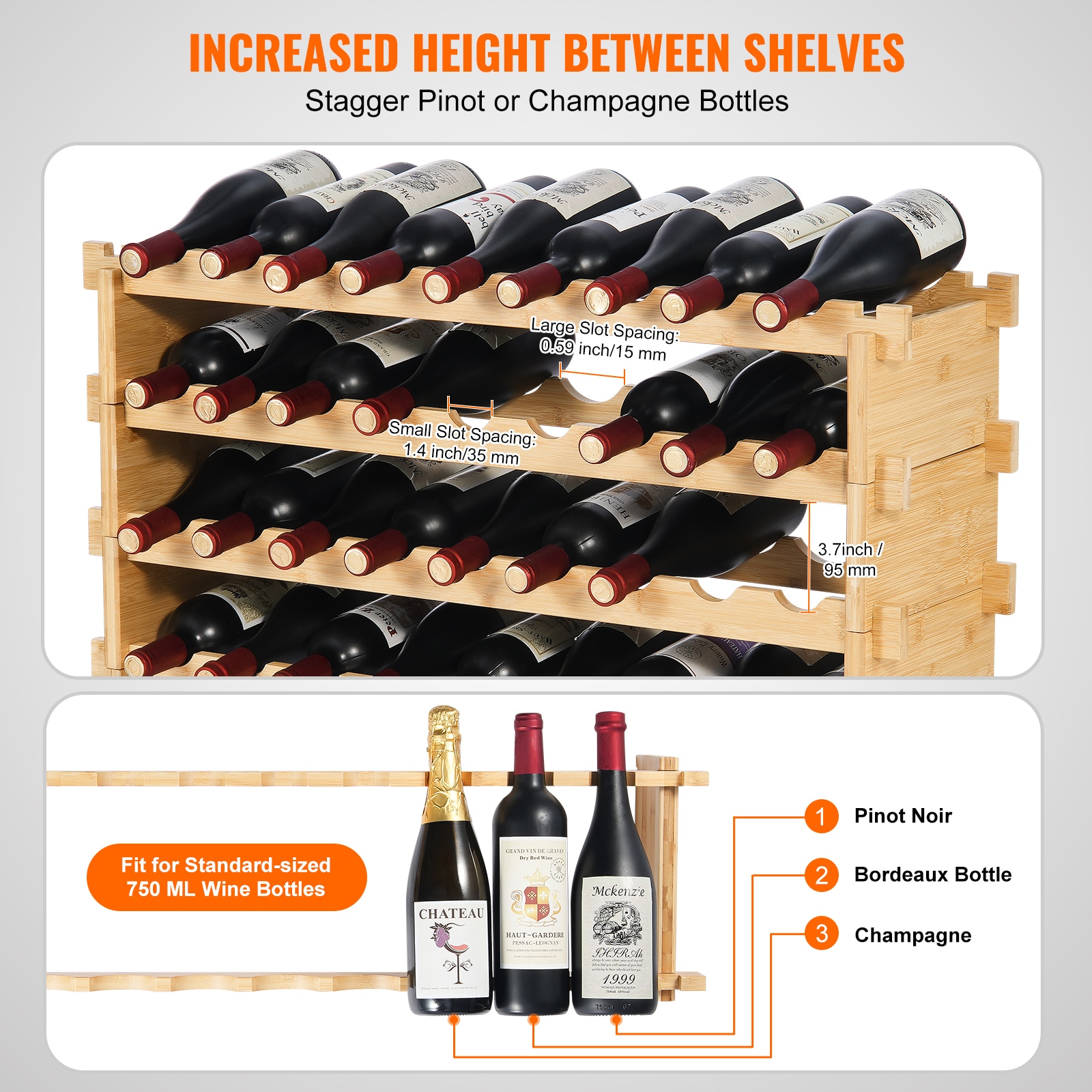 VEVOR SCLSJJYMSZZ307001V0 Wine-Racks - View #3