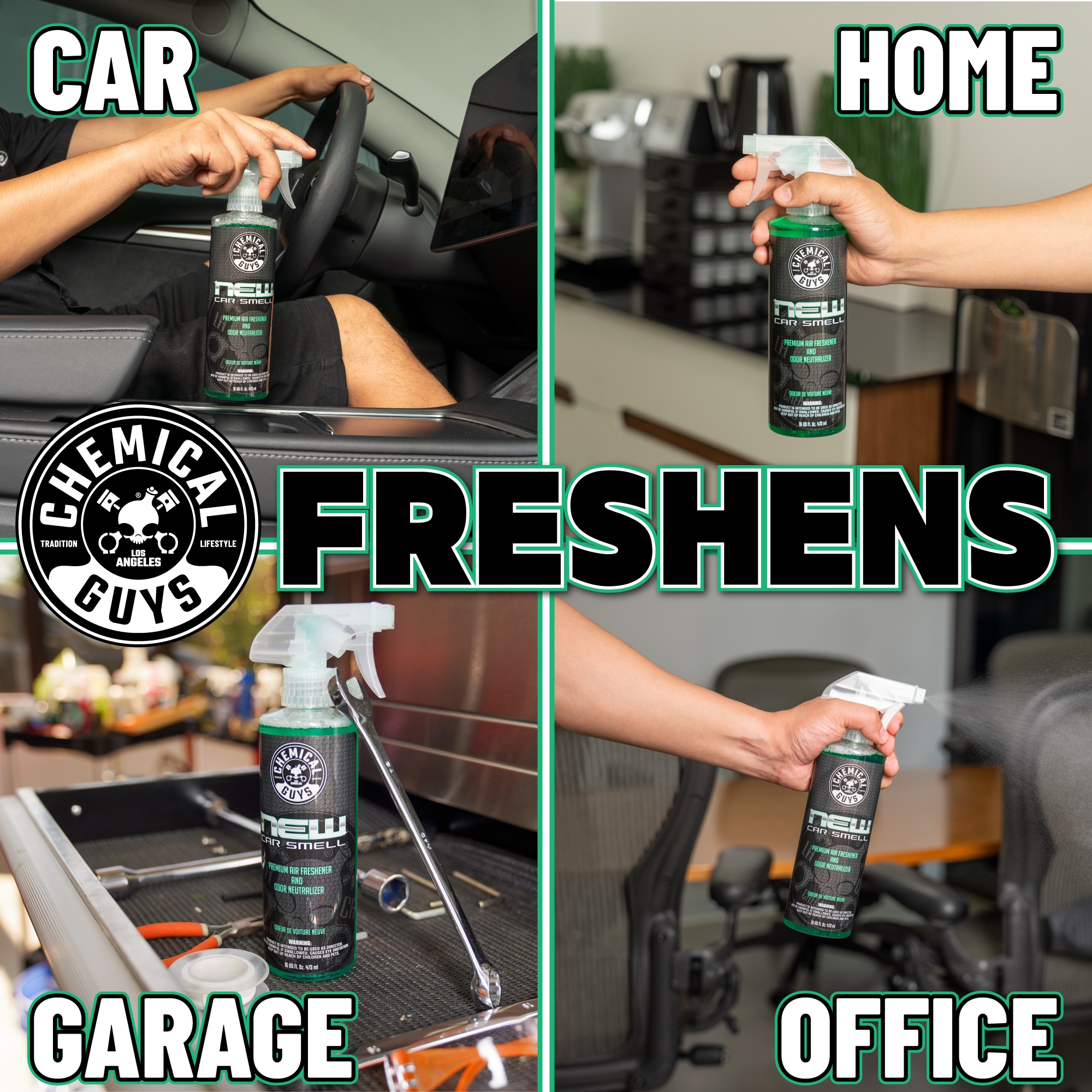 Chemical Guys 16-fl oz New Car Dispenser Air Freshener in the Air