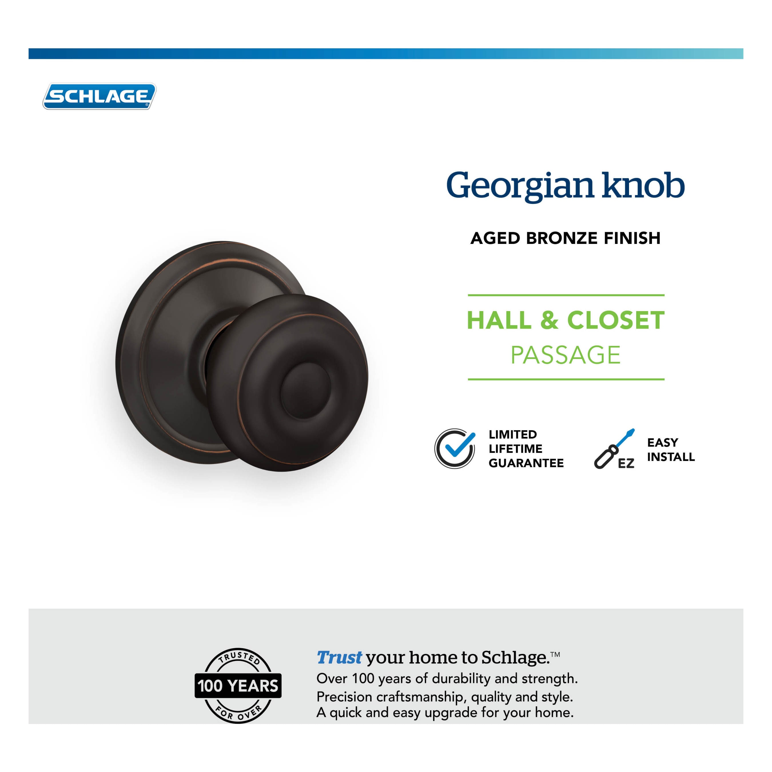 Schlage F10 V GEO 716 Door-Knobs - View #8