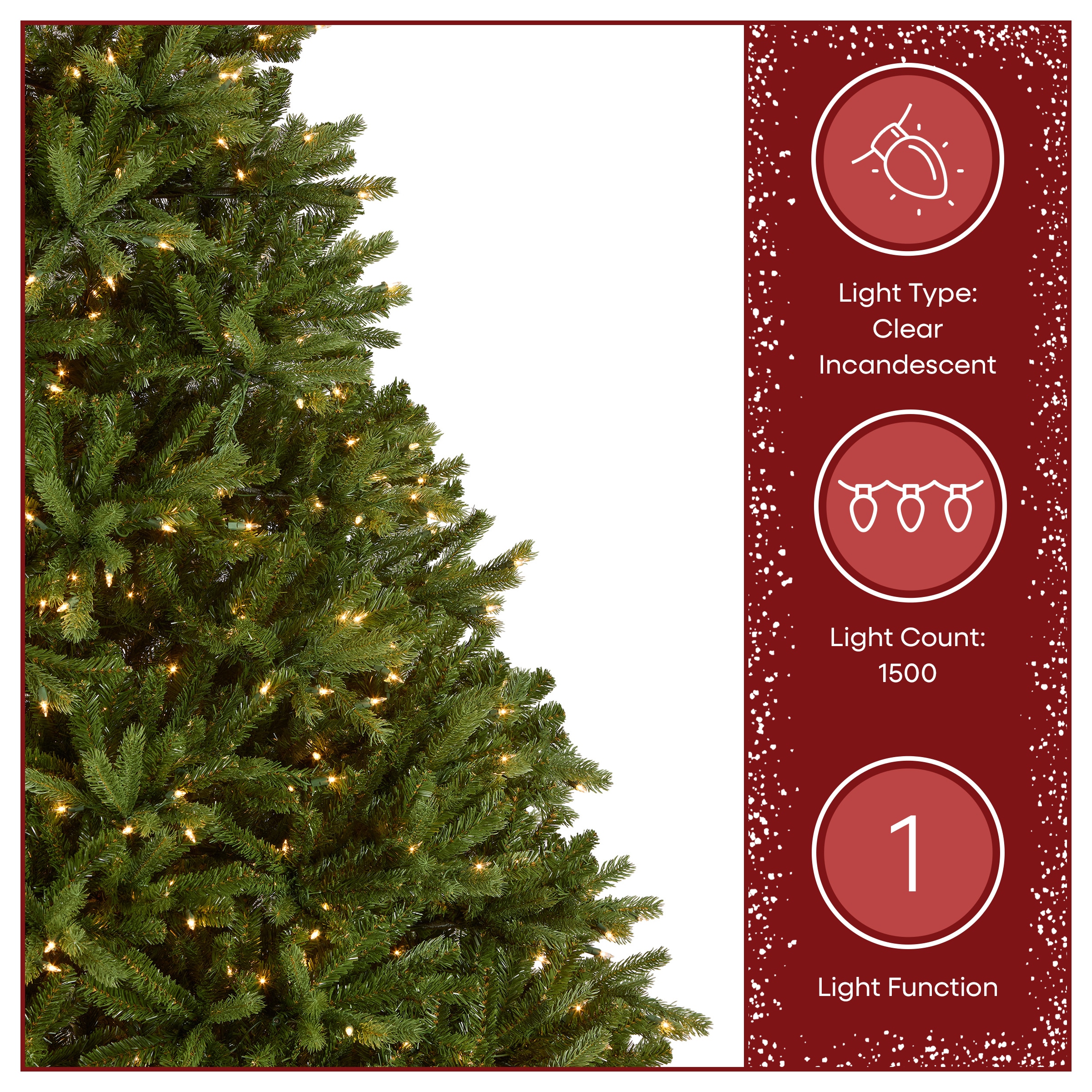 National Tree Company 9-ft Fraser Fir Pre-lit Artificial Christmas