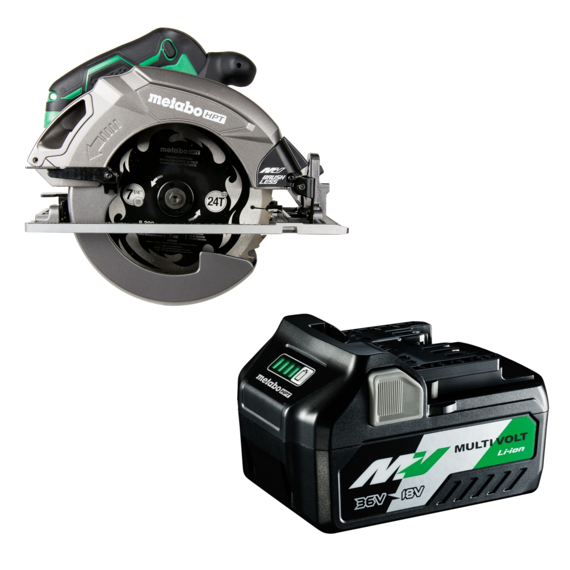 Shop Metabo HPT MultiVolt 36-Volt 7-1/4-in Brushless Circular Saw With ...