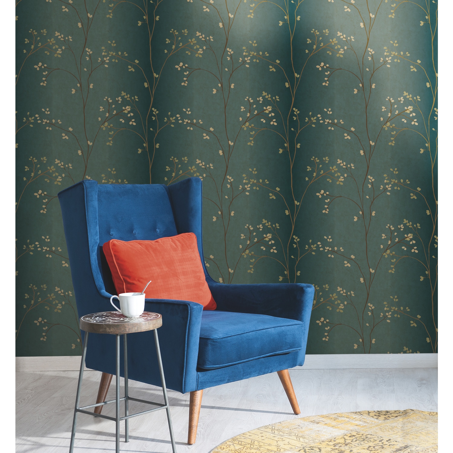 York Wallcoverings Inspired by Color Blue Book 56-sq ft Teal Paper ...