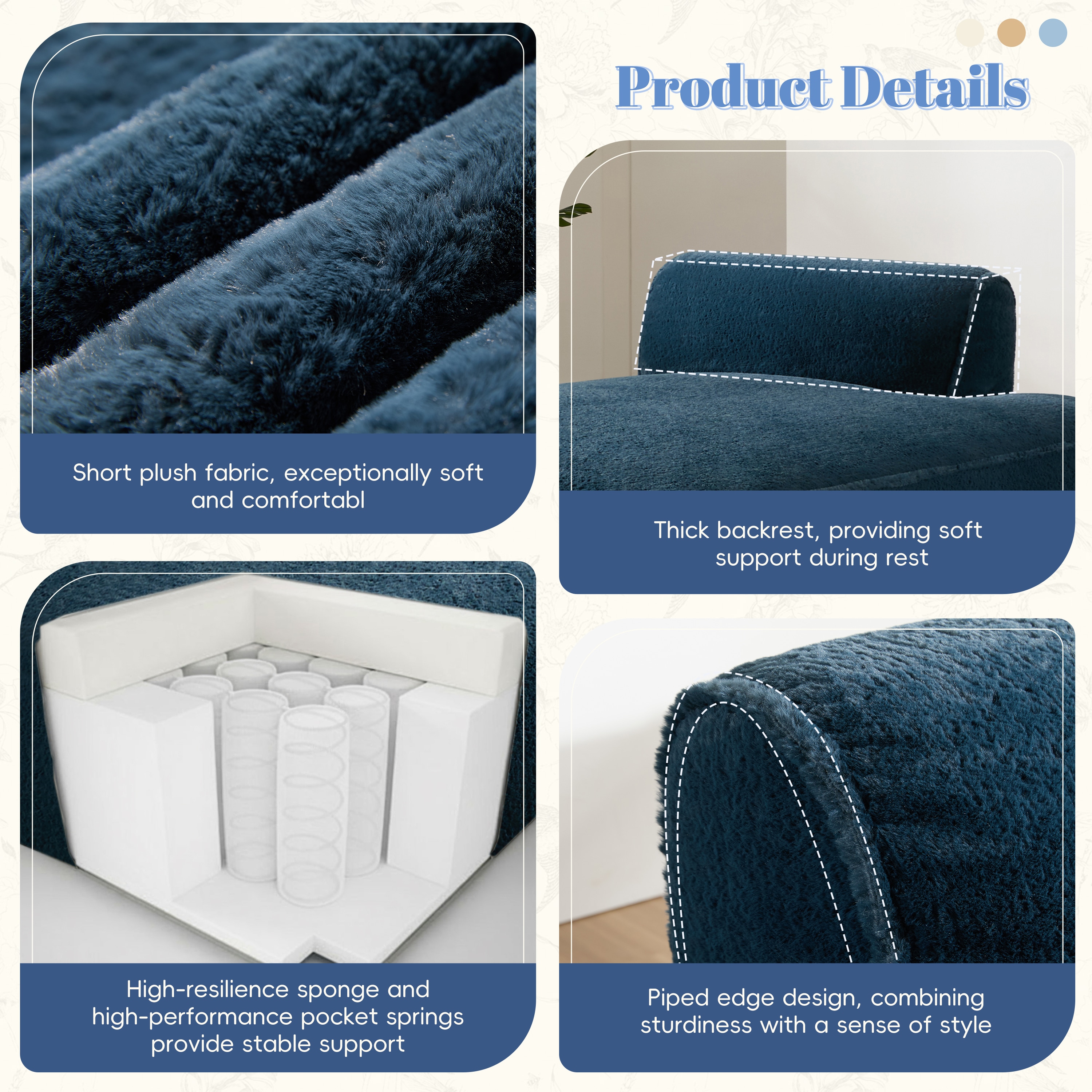 ModernLuxe N723P272383C Sofas-Loveseats - View #5