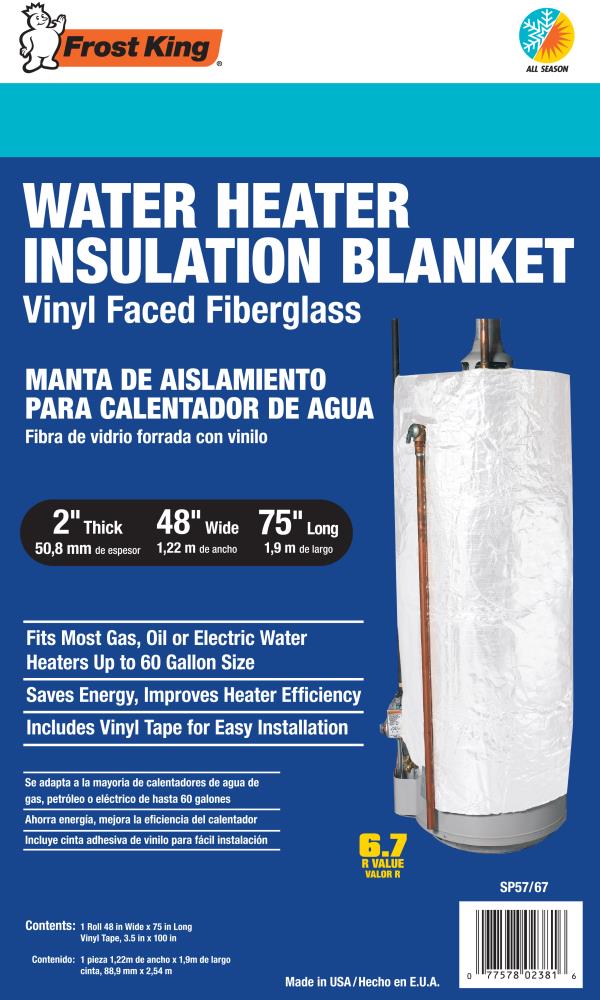 Frost King 2 In Water Heater Insulation Jacket 6.7-R Value SP57/67-1 Each 