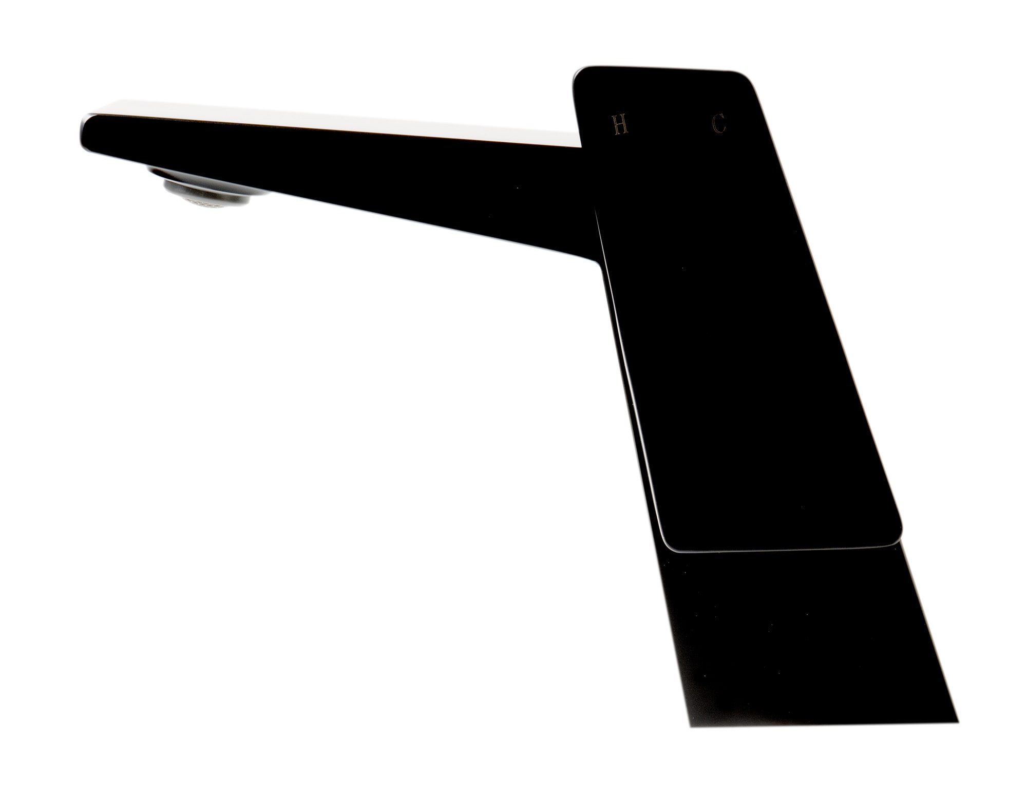 Matte Black Solid Brass Single-Hole Bathroom Faucet