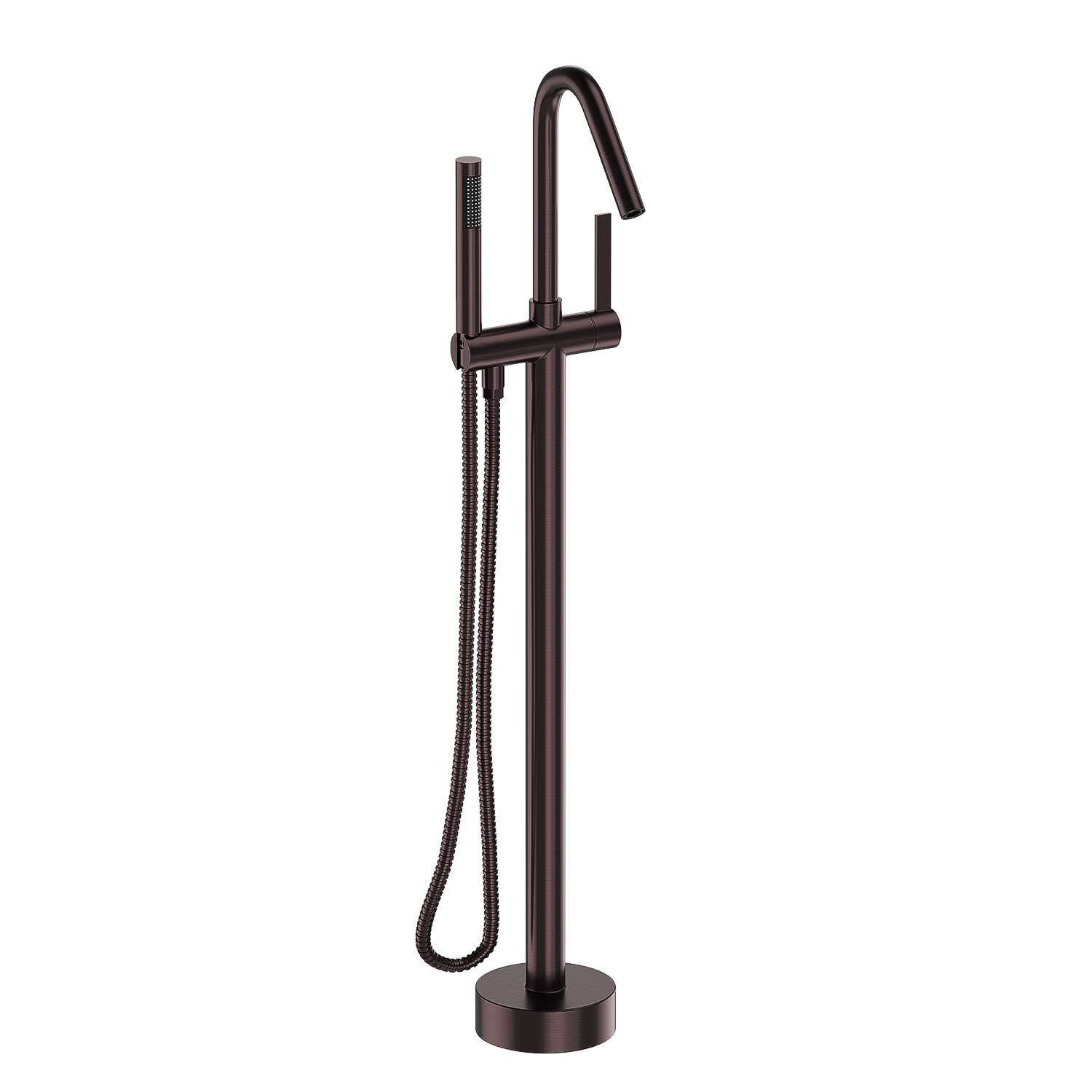 Maincraft HHK034RB Oil Rubbed Bronze 1-handle Freestanding High-arc Bathtub Faucet with Hand Shower