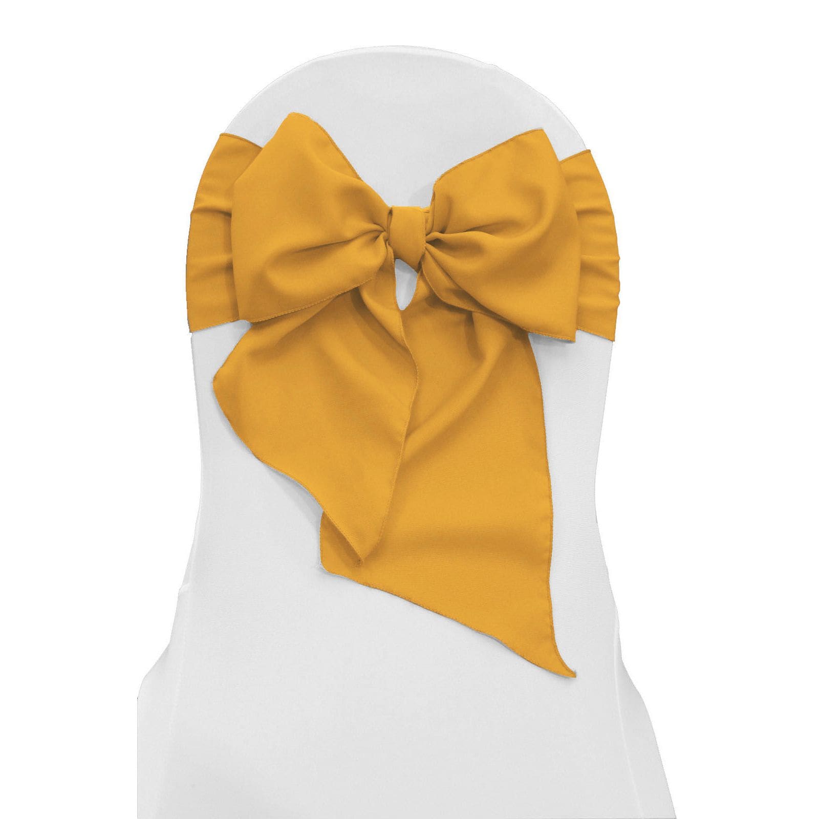 Slickblue Angle Cut Chair Bow Sashes with Serged Edge for Wedding and Banquet Seating (108 Inch) Multiple Color Options - Pack of 10