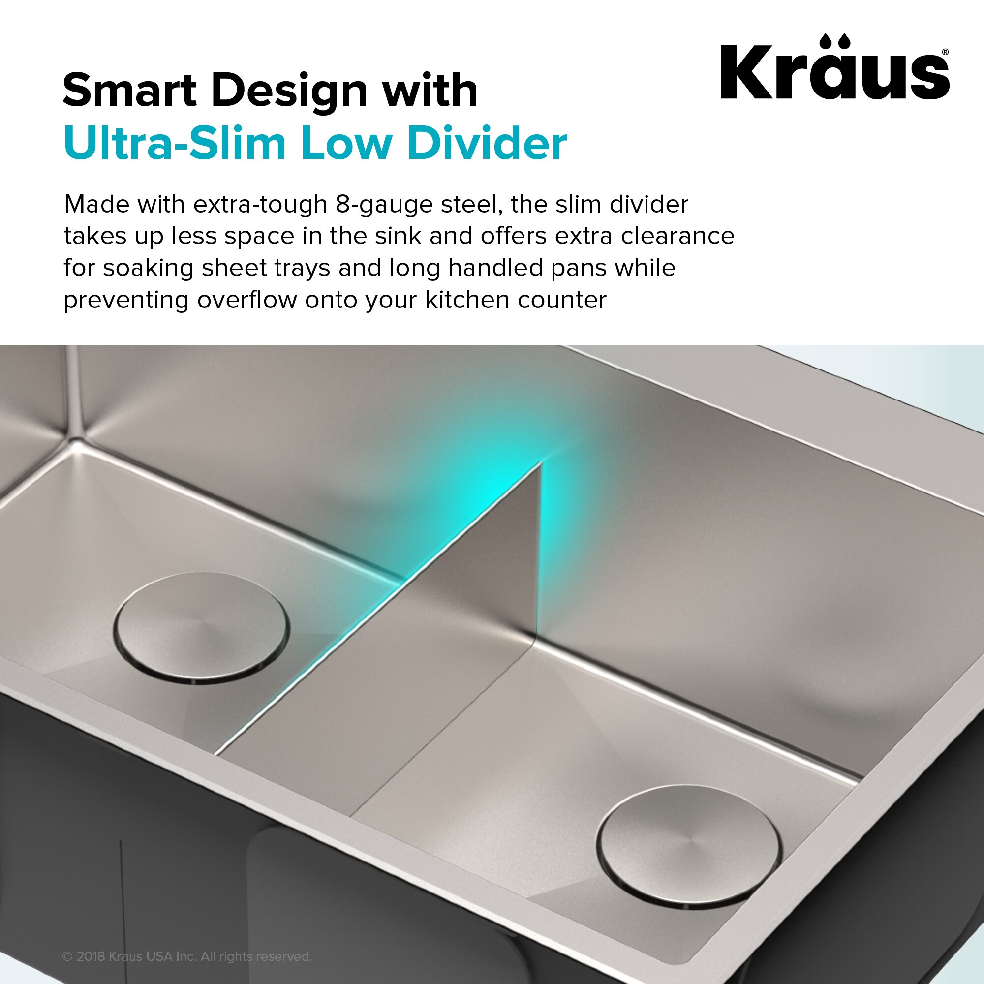 Kraus Standart Pro Dual Mount 33 In X 22 In Stainless Steel Double