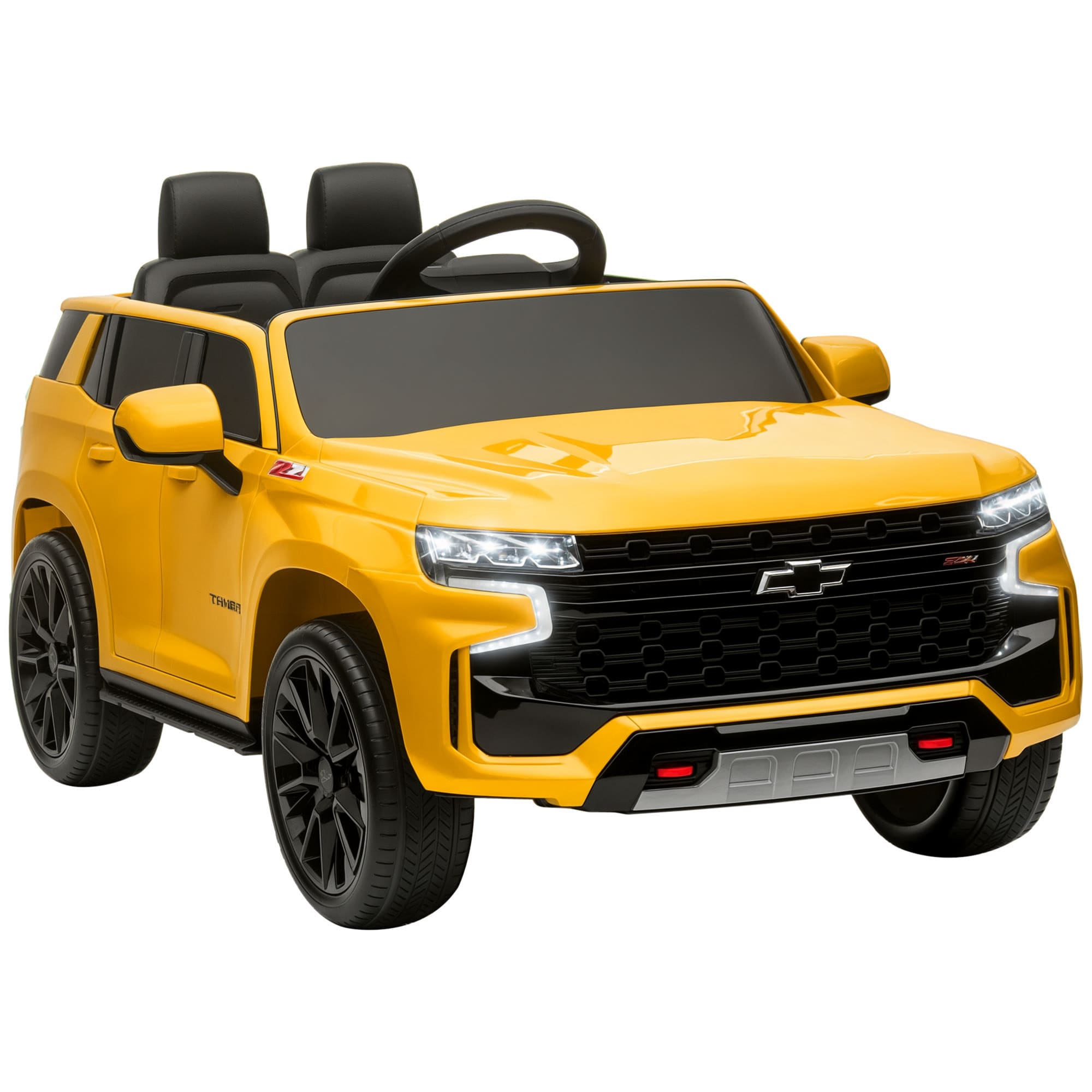 Aosom  12V Electric Ride On Car with Remote Control and Horn Honking Kids Ride On Toy for 3 6 Year Old Gift for Boys and Girls Yellow