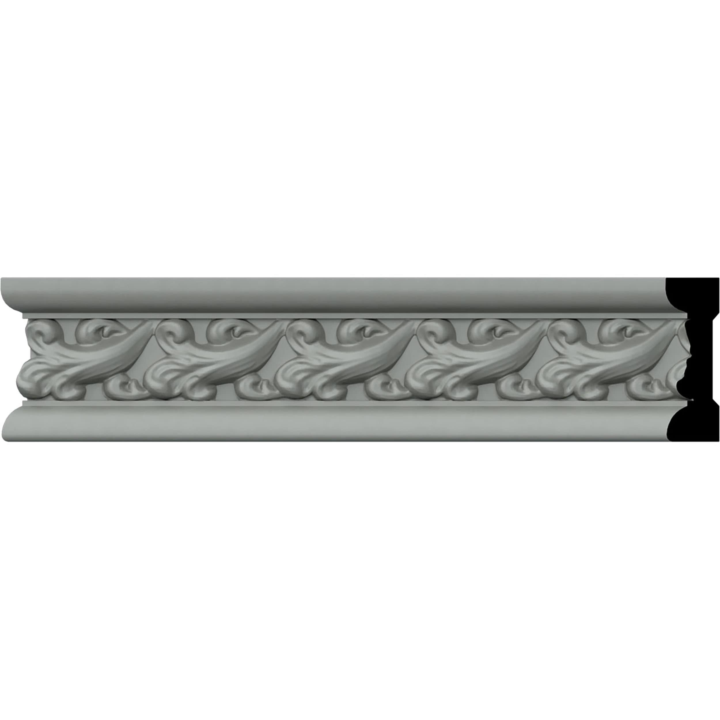 Ekena Millwork CHA02X01KN-CASE-2 Kinsley 2-1/4-in x 7-ft 10-1/2-in Primed Polyurethane 0 Chair rail Moulding 2 -Pack