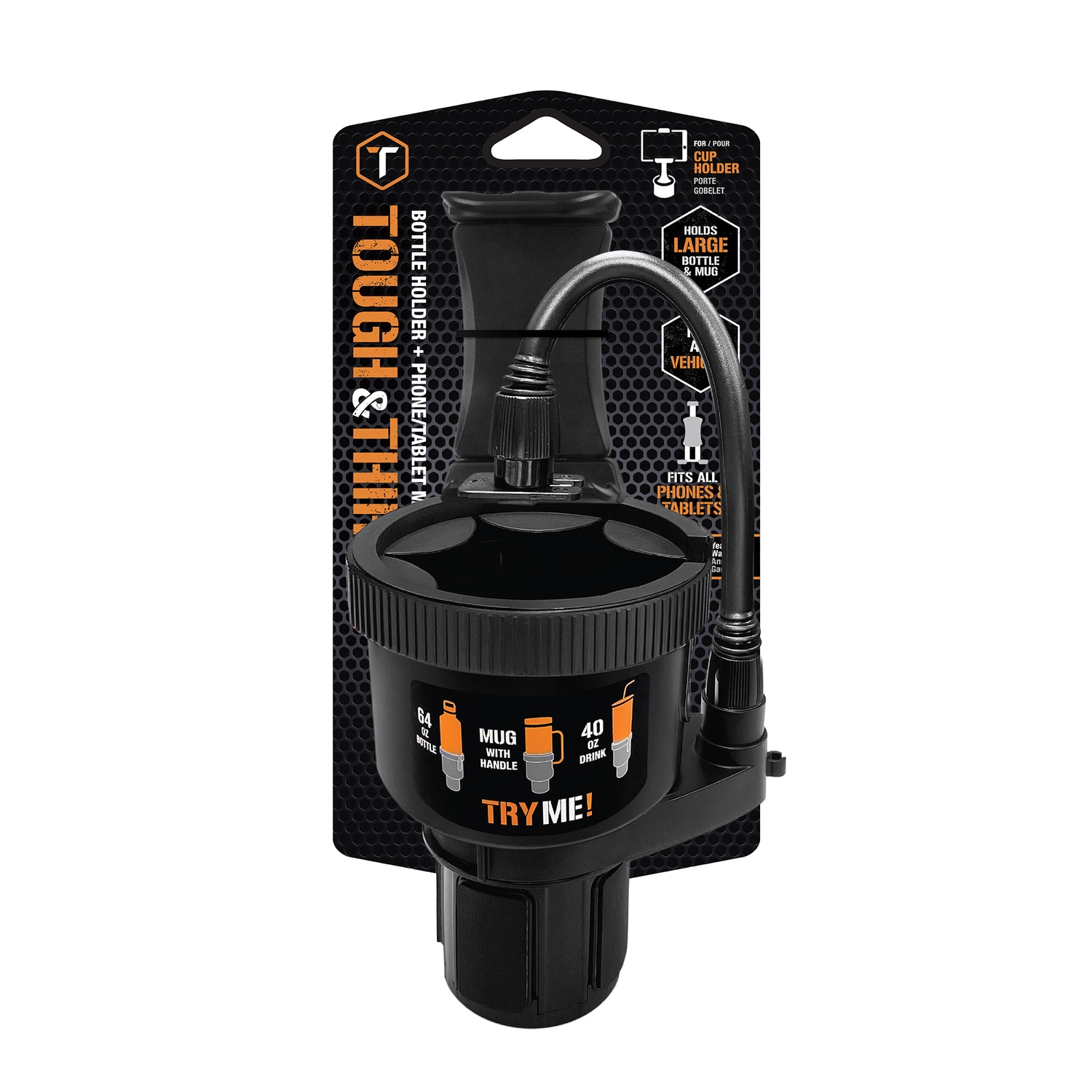 Tough & Thirsty Mega XL Device & Cupholder – ToughTested