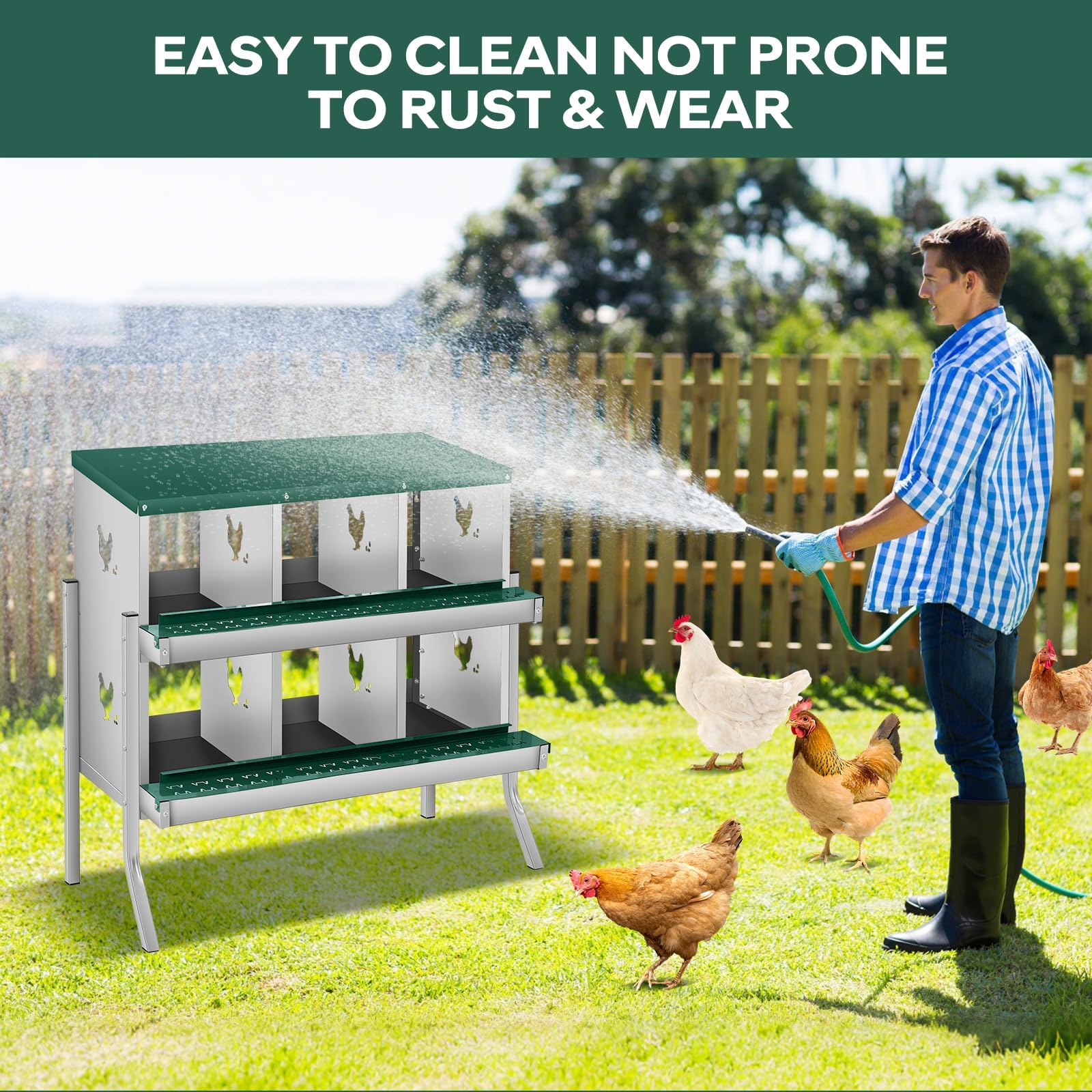 Garvee OF0XNINEFW4163 Chicken-Coops-Rabbit-Hutches - View #4