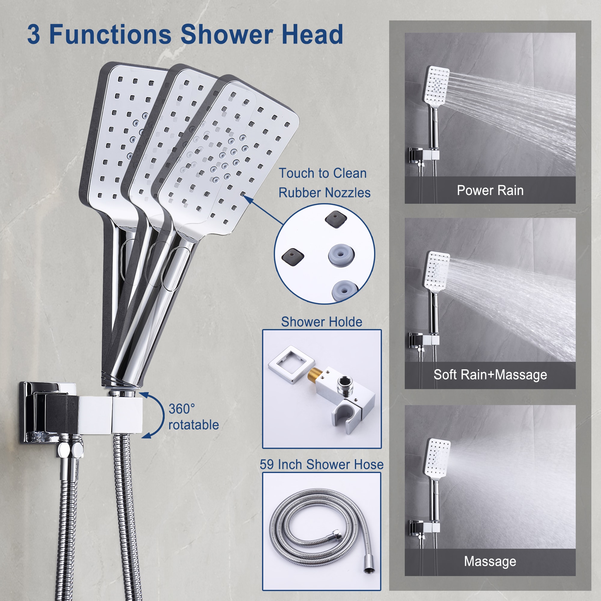 Mondawe MOSL051-16BN Showerhead-Bar-Panels - View #6