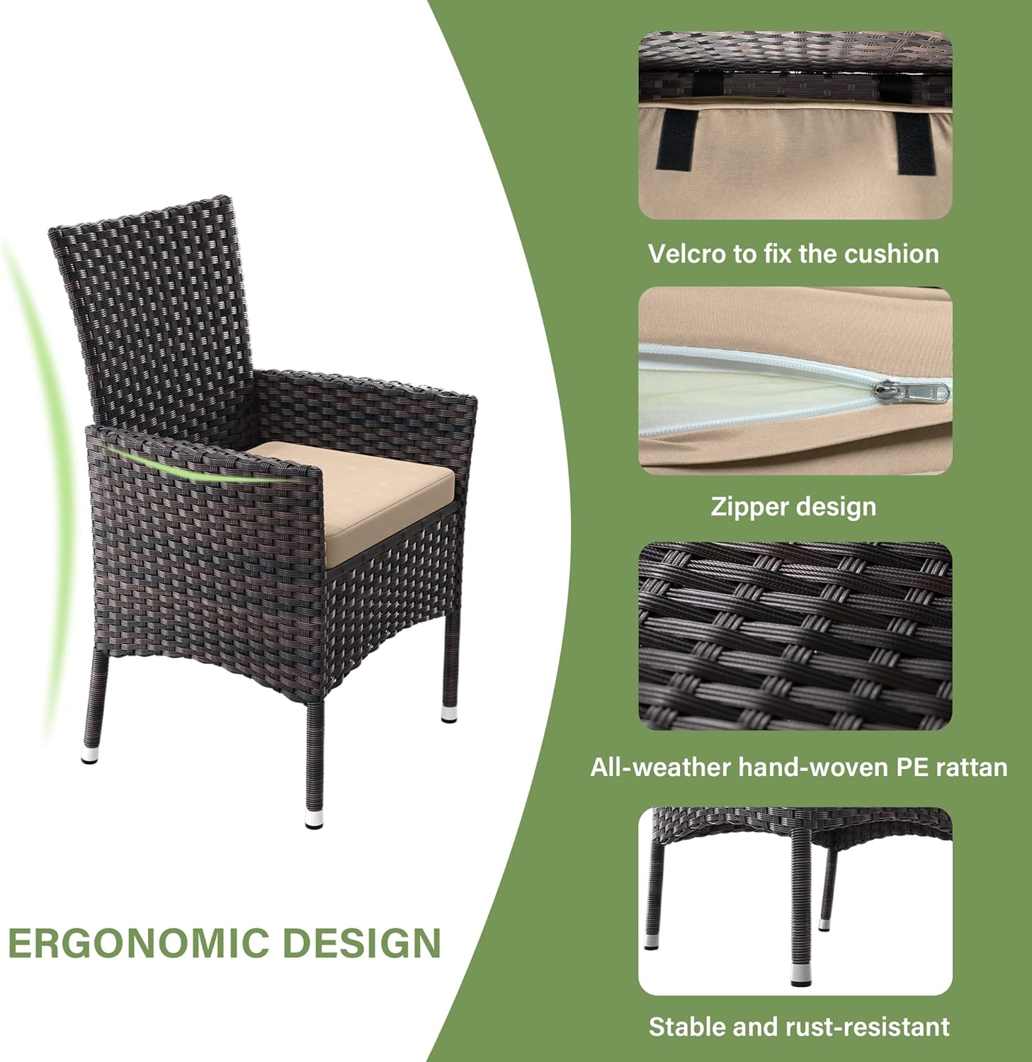 ALAULM LS-DT5-SAND Patio-Dining-Sets - View #4