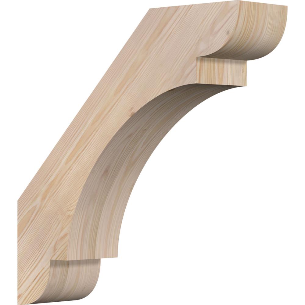 Ekena Millwork BRC06X22X22OLY00SDF 5-1/2-in x 22-in x 22-in Douglas Fir Unfinished Wood Olympic Smooth Knee Brace