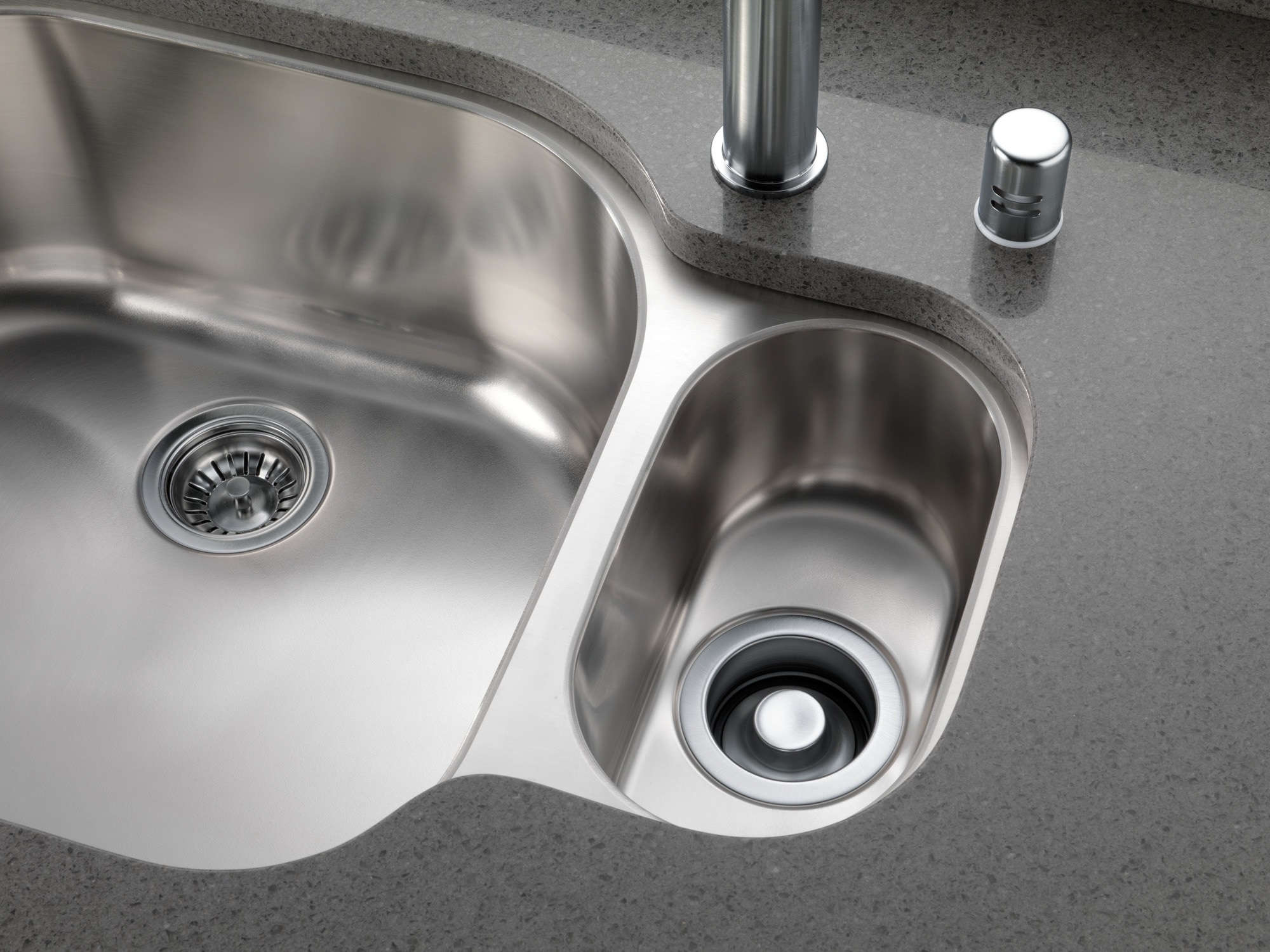 Delta Arctic Stainless Kitchen Sink Pop Up Drain In The Sink Drains   12084588 