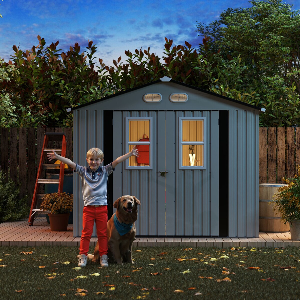 Streamdale Furniture W1598S00037 Metal-Storage-Buildings-Sheds - View #7