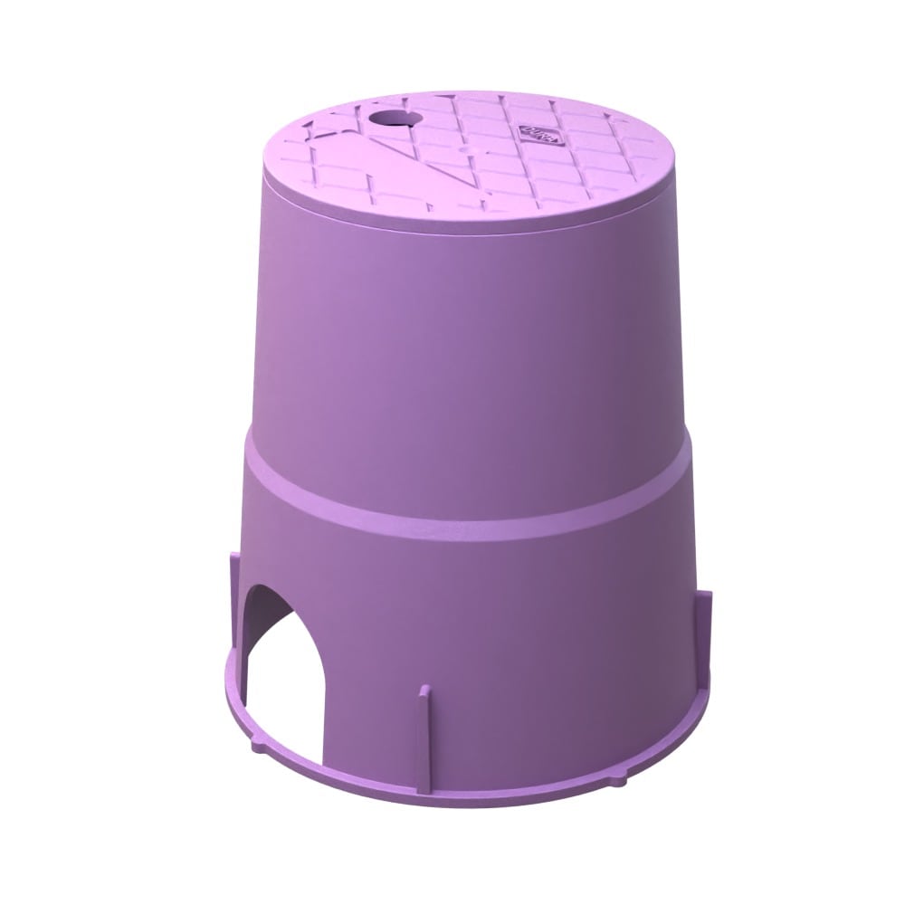 Dura Plastics 6-in L x 6-in W x 9-in H Round Valve Box