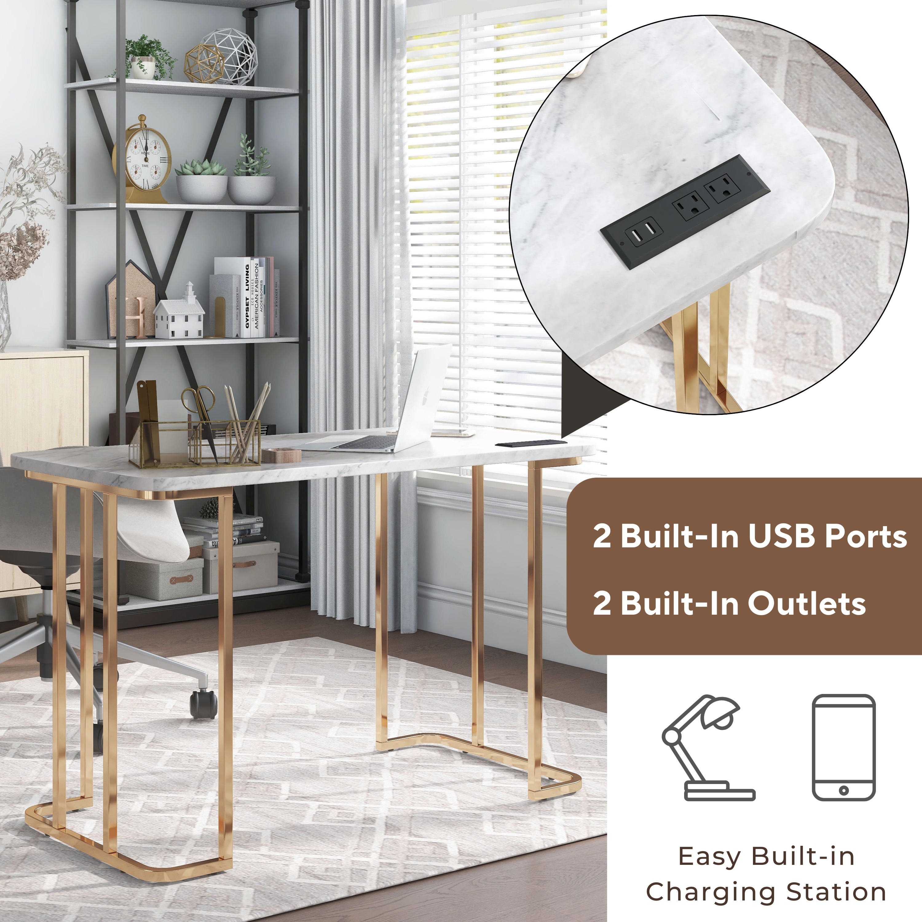 Furniture of America IDF-DK919WH desks - View #8