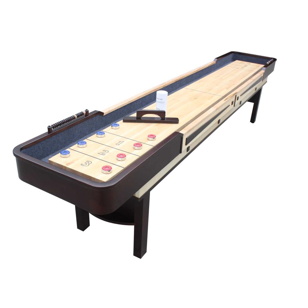 Hathaway Merlot 12 Ft Shuffleboard Table Espresso In The Shuffleboard Tables Department At Lowes Com