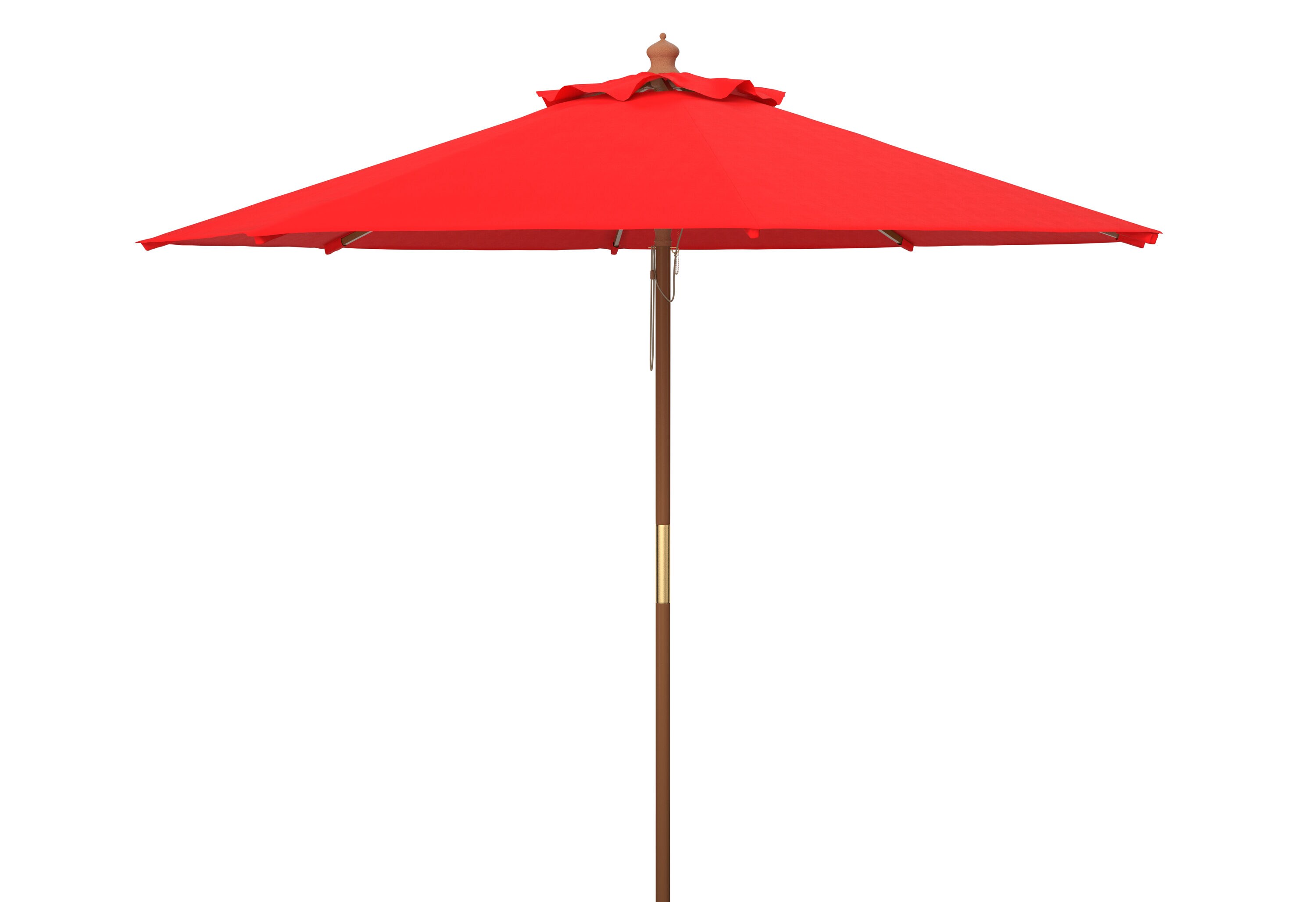 Safavieh PAT8109D 10.83-Feet Steel Red No-tilt Market Patio Umbrella