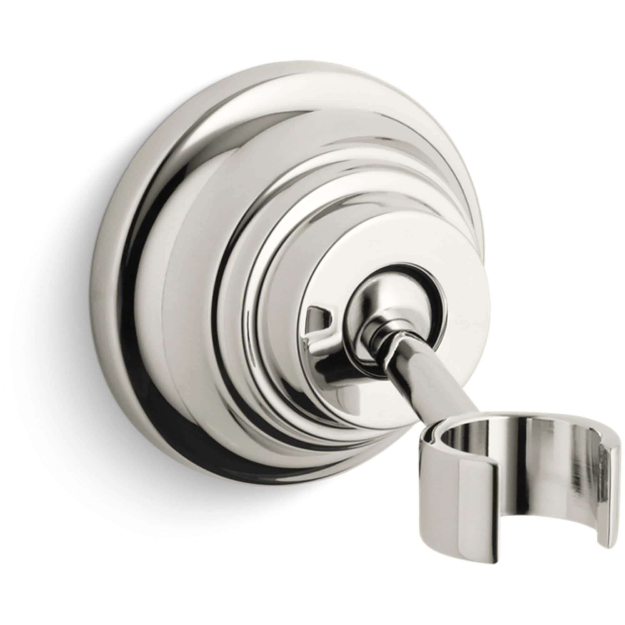 KOHLER 10599-SN Bancroft Vibrant Polished Nickel 3.5-in Universal Shower Hand shower holder