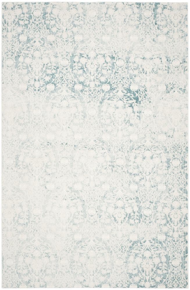 Safavieh PAS403B-6 Passion Parc 7 x 9 (ft) Loomed Synthetic Turquoise/Ivory Rectangular Indoor Distressed/Overdyed Vintage Area rug