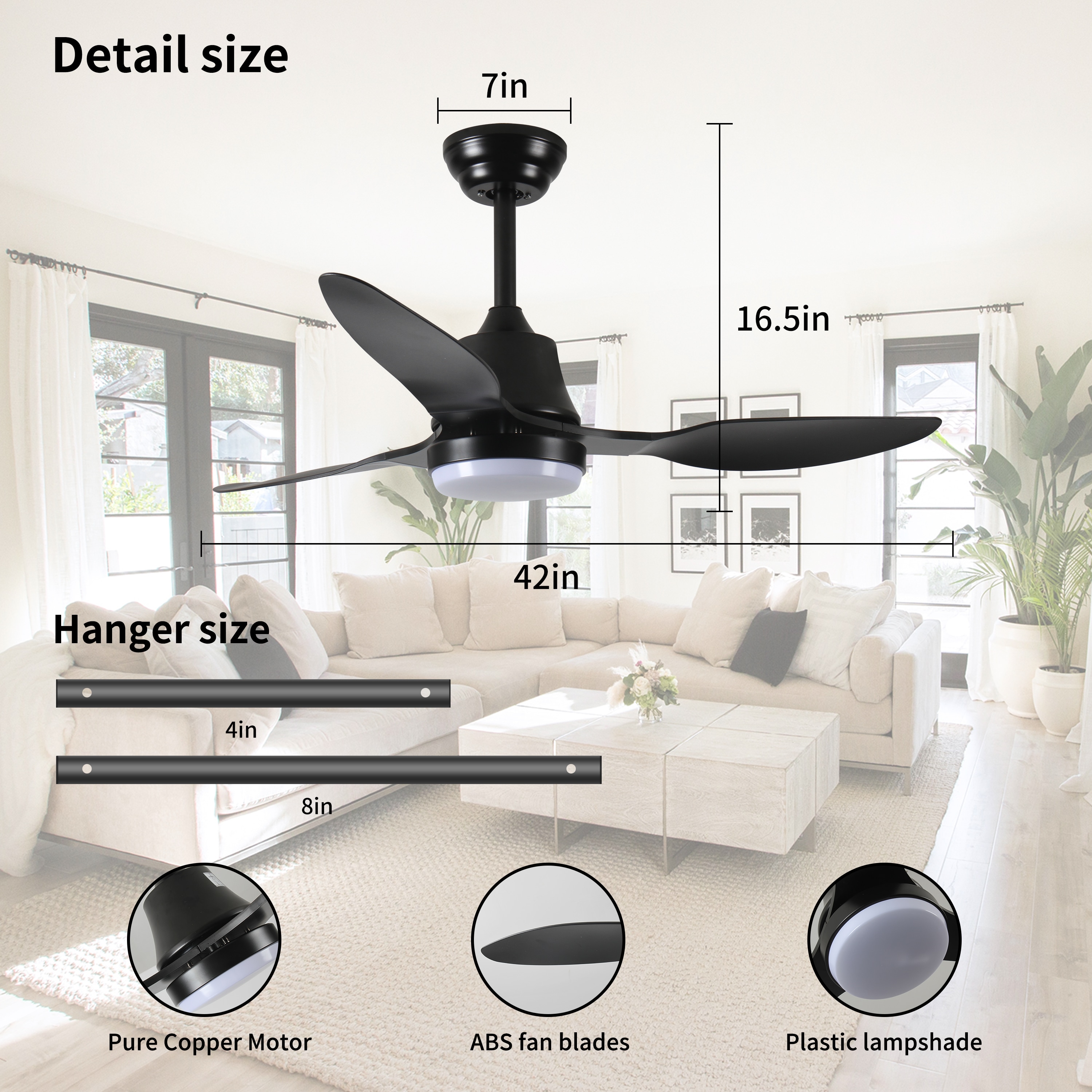 Bayfeve BFGBK-20328-CF Ceiling-Fans - View #3