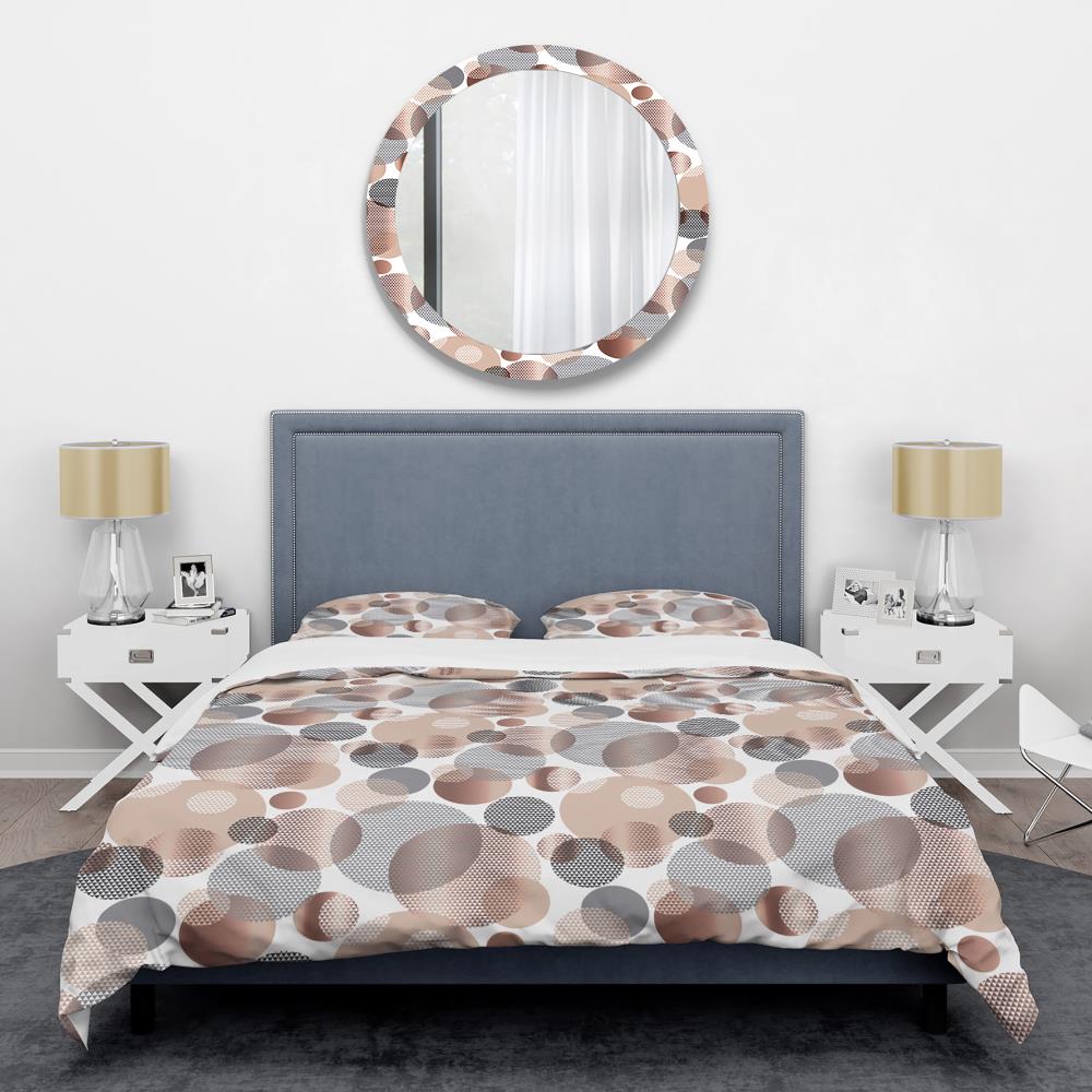 Designart BED24631-Q 3 -Piece Brown Queen Duvet cover Set