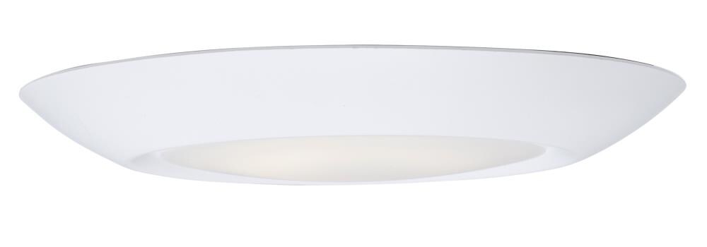 Maxim Lighting 57654WTWT Diverse LED 1-Light 7.5-in White LED Flush Mount Light ENERGY STAR