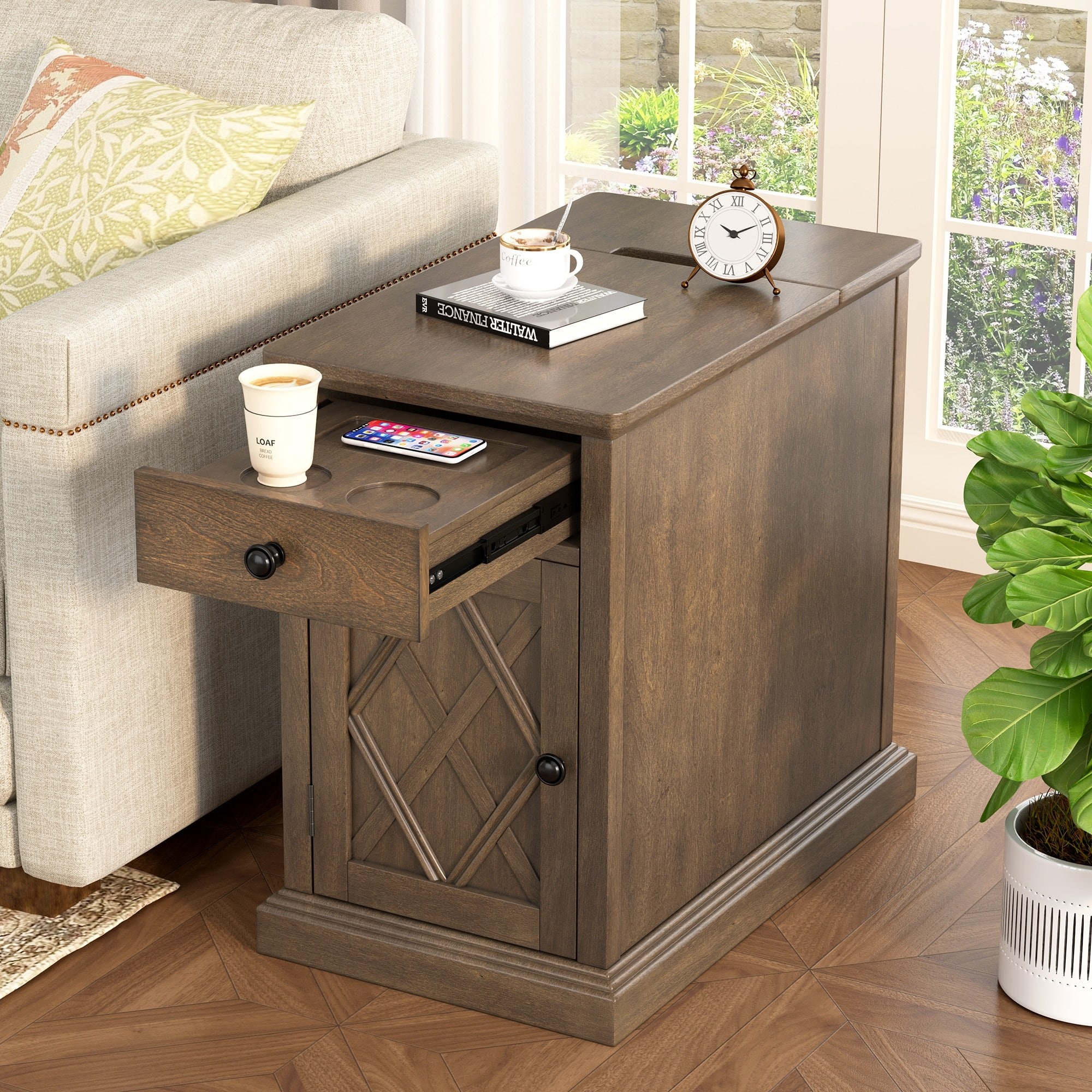 Horizons Prime 14 inch x 23 inch x 22 inch Antique Espresso MDF
