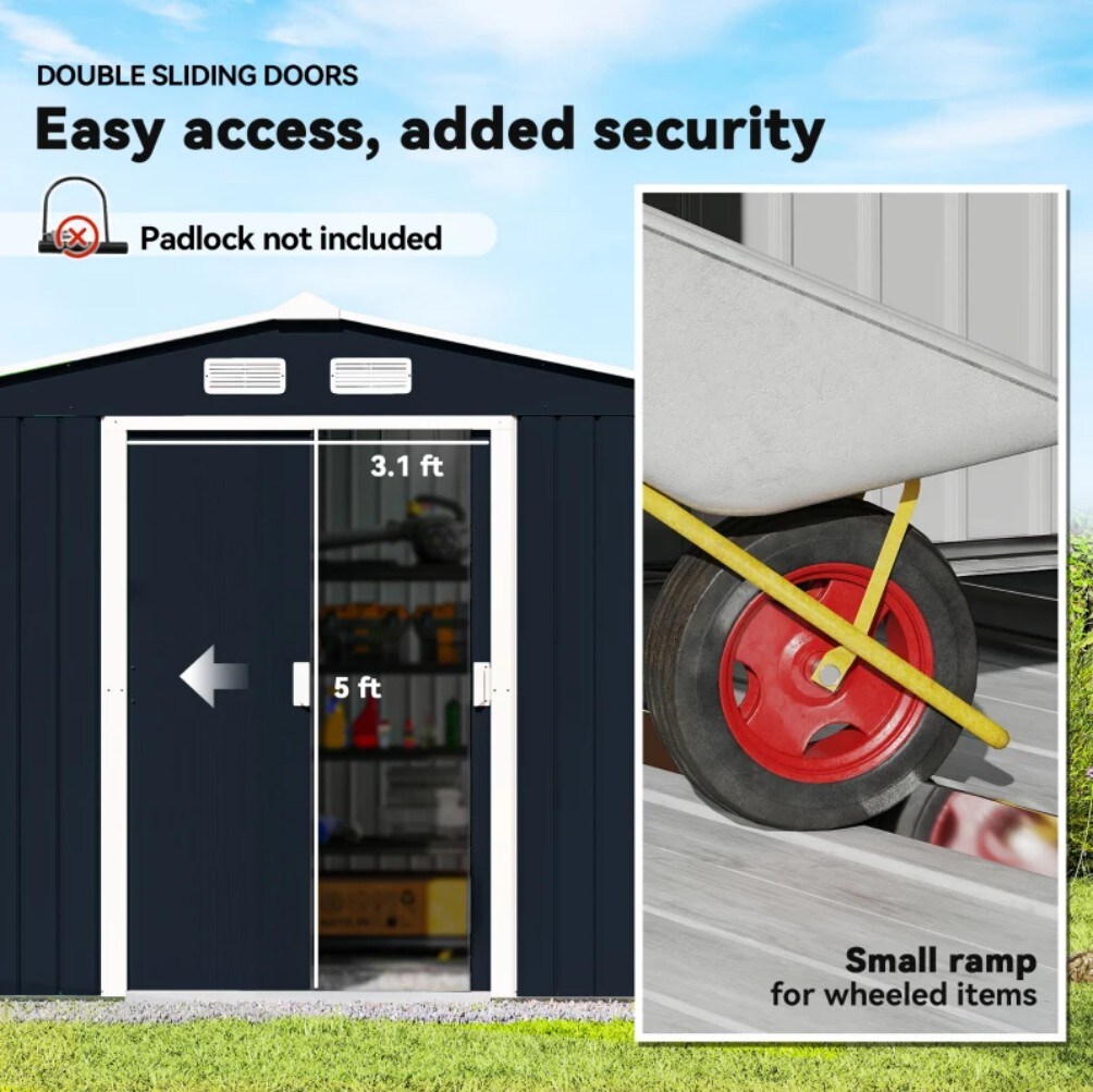 Huluwat P1-71S00119 Metal-Storage-Buildings-Sheds - View #5