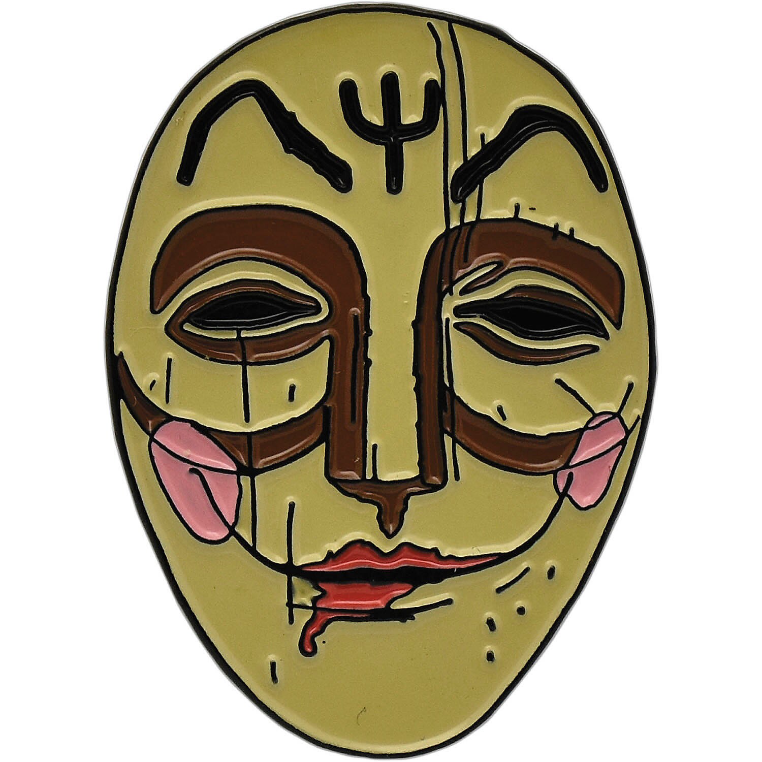 Trick or Treat Studios MABXLE106 1 1/2" Krampus™ Dark Elf Gluggagae (Window Peeper) Full-Color Enamel Pin