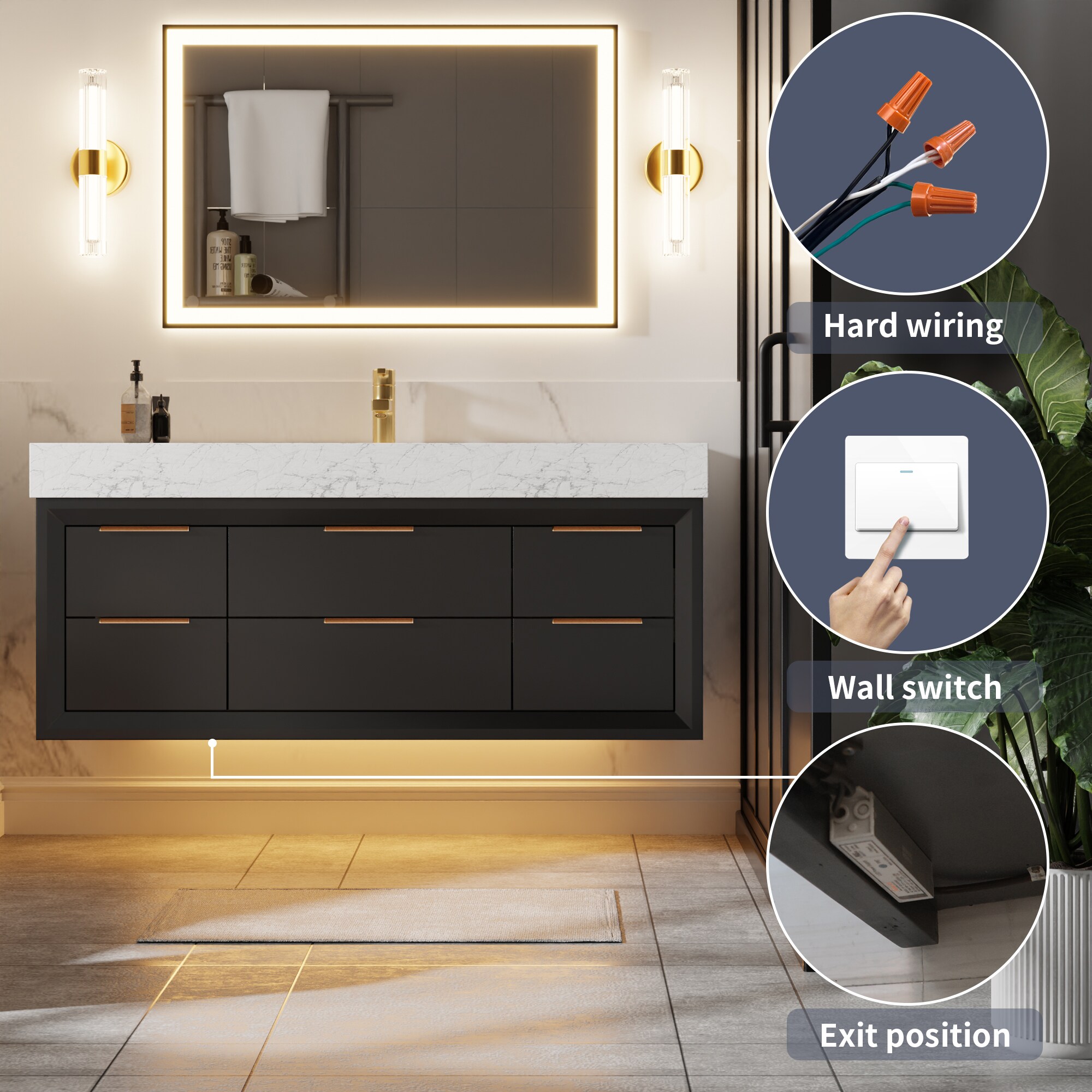 ExBrite XB4821V9BL Bath-Vanity-Combo - View #6