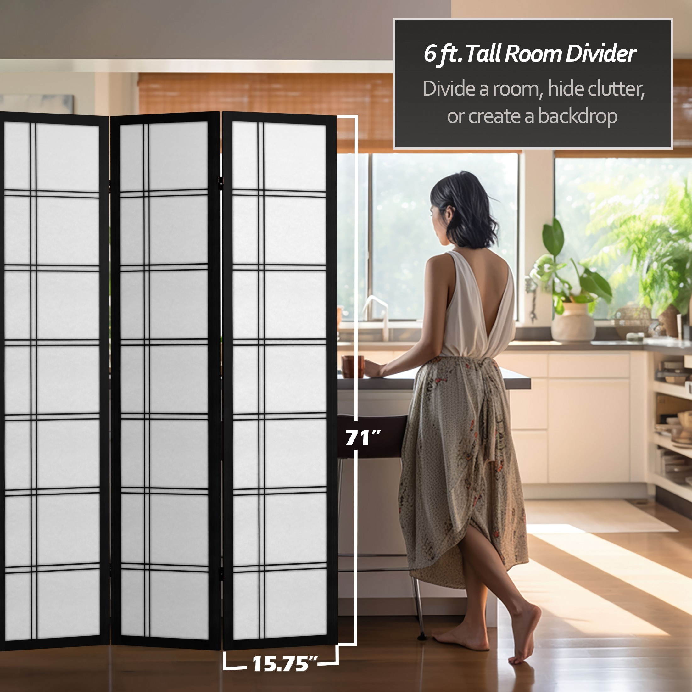 Red Lantern CAN-DC6-BLK-3P Indoor-Privacy-Screens - View #4