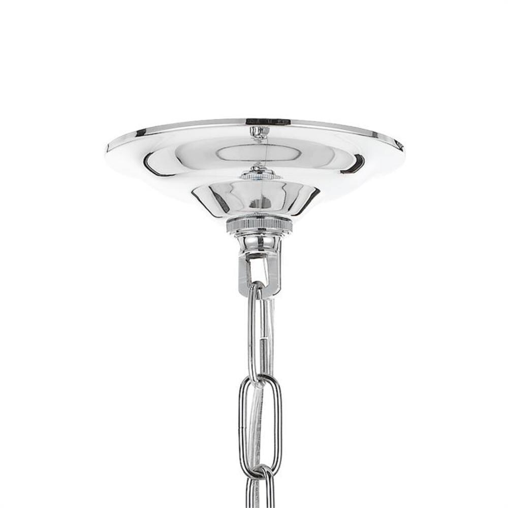 Elegant Cedar 8-Light Polished Chrome Chandelier with Clear Hand Cut Crystals
