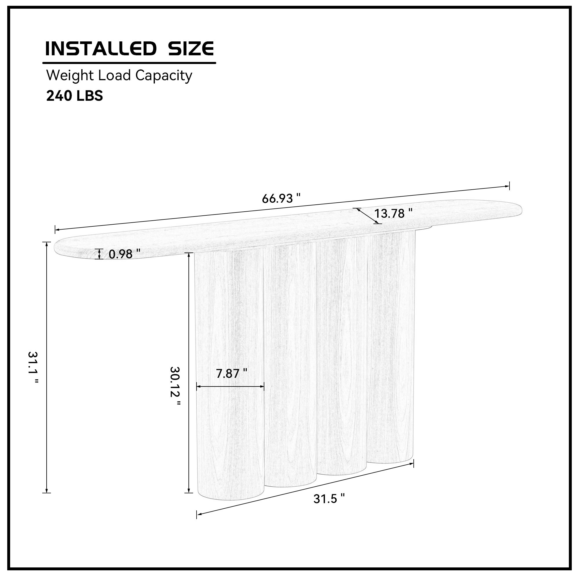 Vynxaria LS0505-87600339 Console-Sofa-Tables - View #6