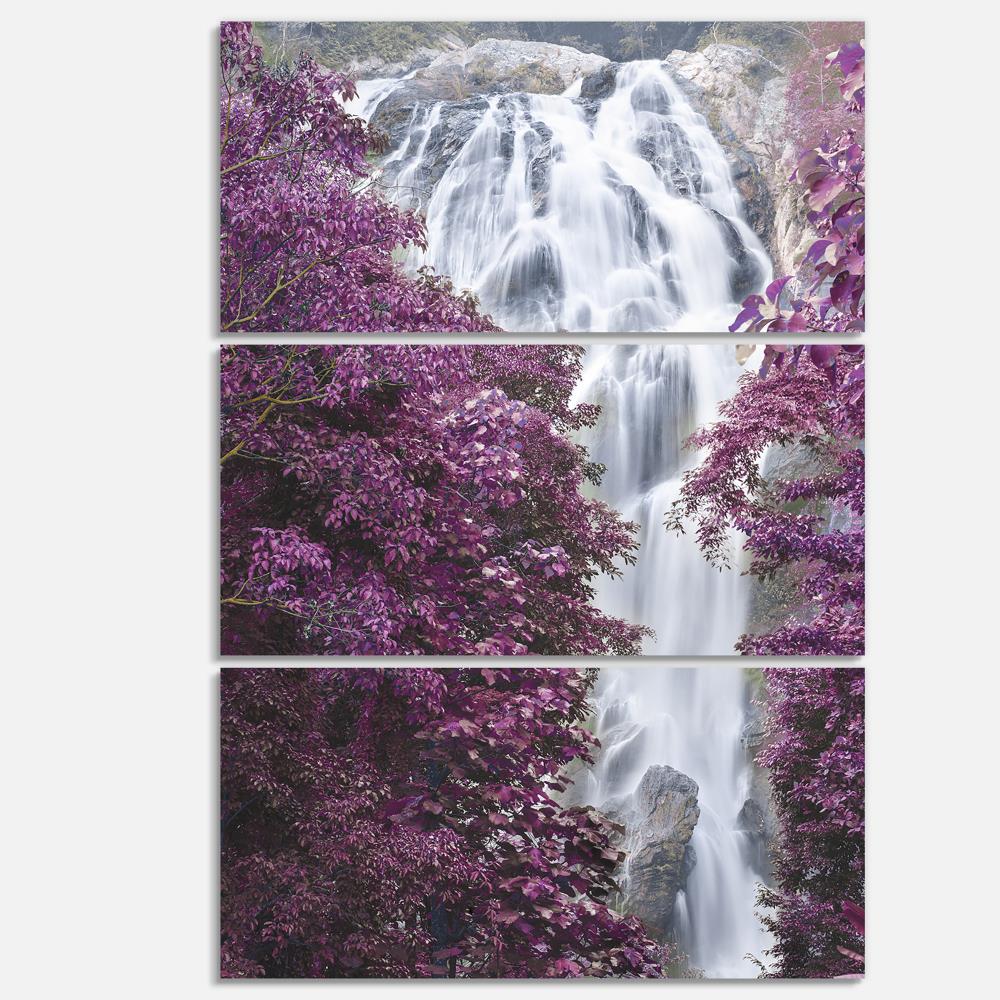 Designart PT7113-3PV 36-Inches H x 28-Inches W Floral Canvas Print