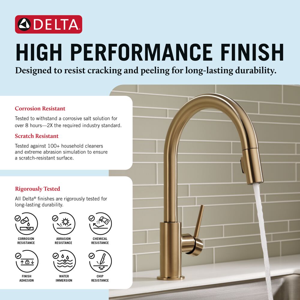 Delta Trinsic Champagne Bronze Single Handle Pull-down Kitchen