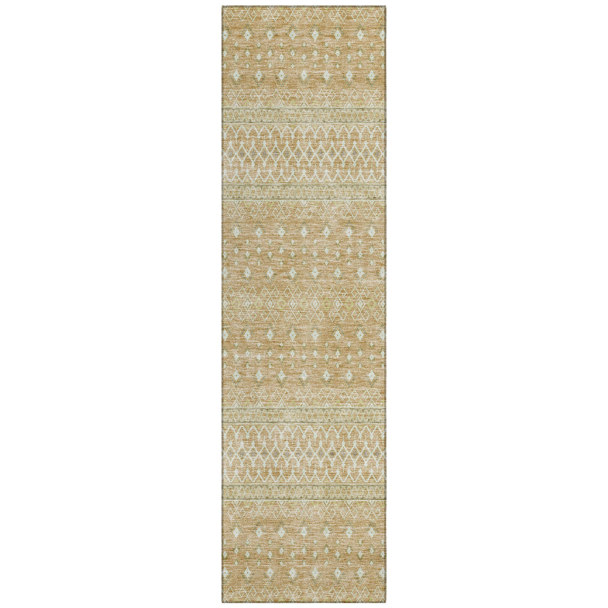 Addison Rugs ACN709CP2X8 Chantille ACN709CP 2 x 7 (ft) Polyester Copper Rectangular Indoor/Outdoor Geometric Machine washable Area rug