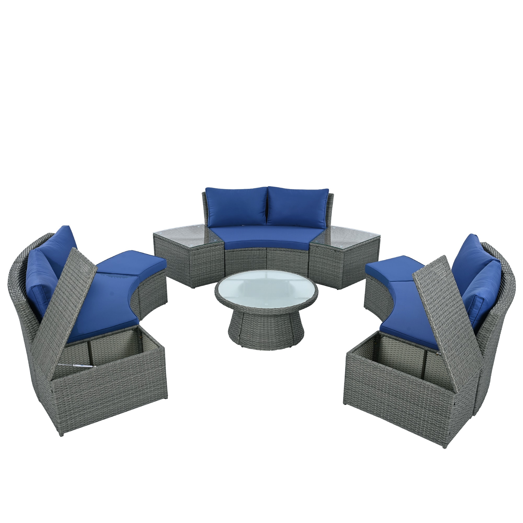 SINOFURN SYA370191GY Patio-Conversation-Sets - View #6