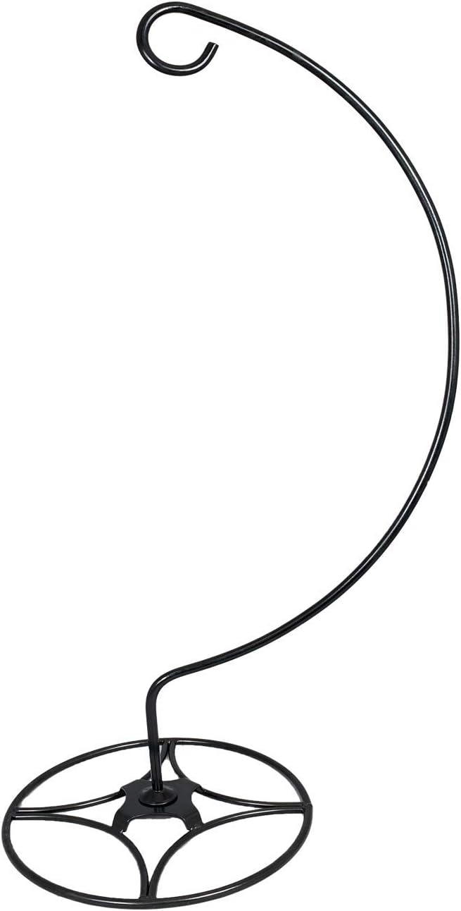 Ashman Online SHEPORNAMENTSTAND 46-Inches Black Metal Garden Shepherd's hook