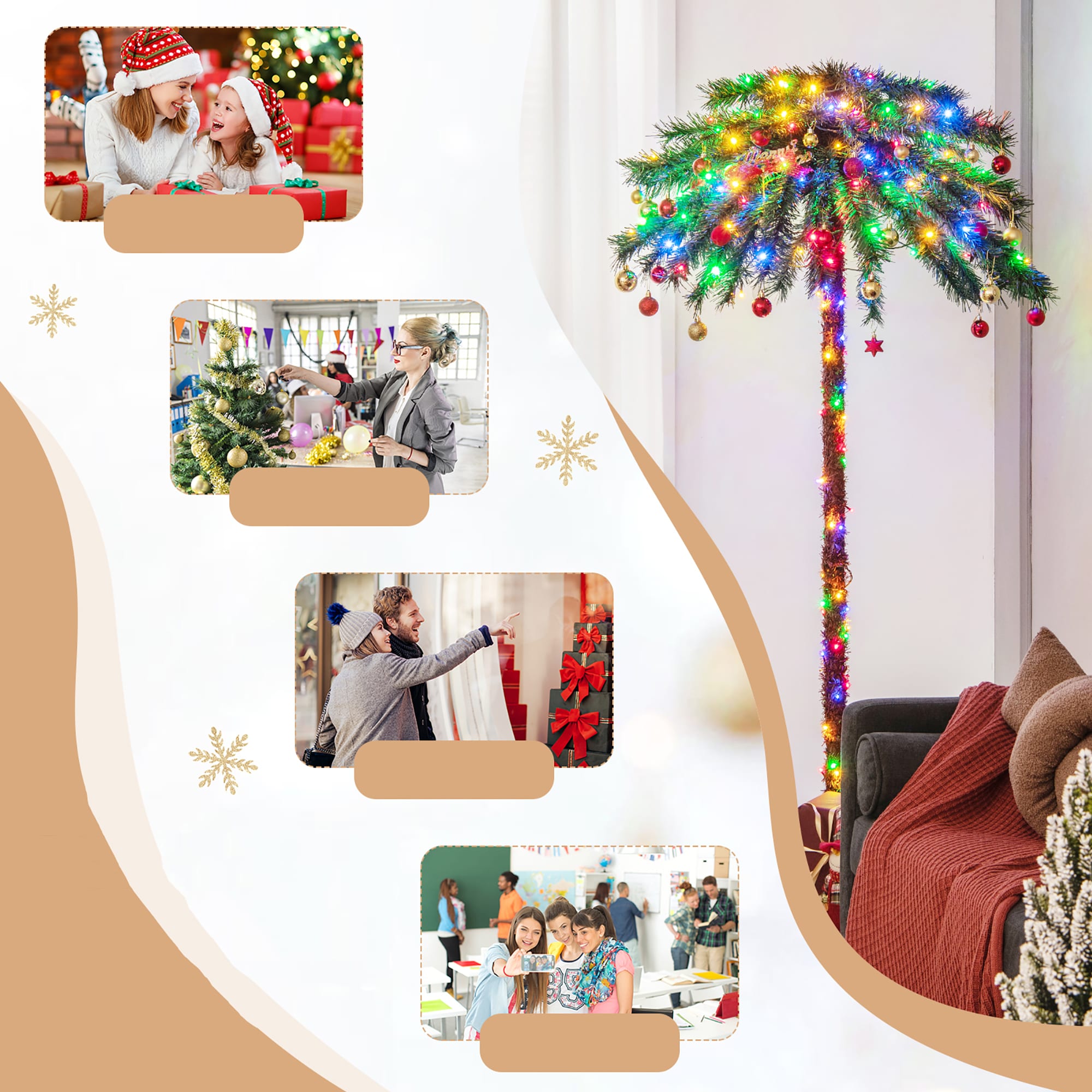 Costway CM24083US Artificial-Christmas-Trees - View #6