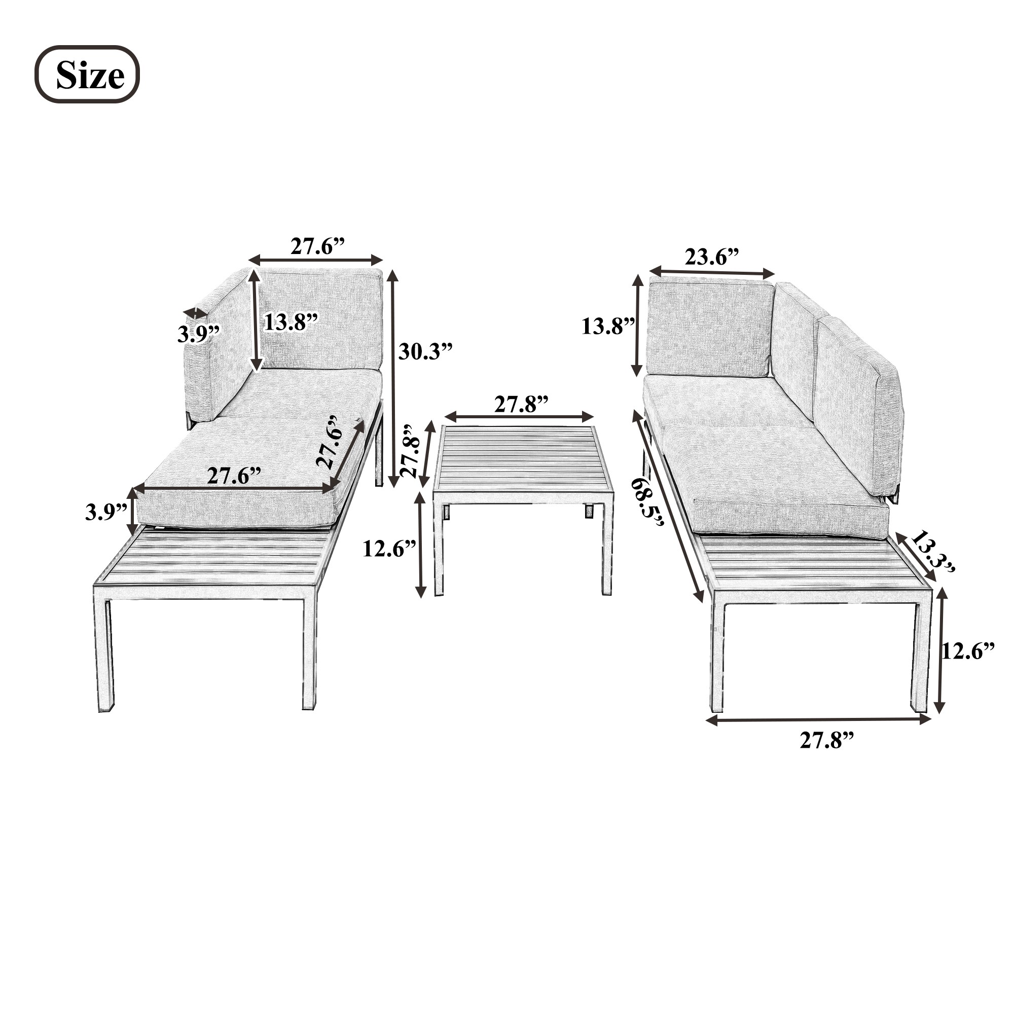 Flynama YC-V-5249AAE Patio-Conversation-Sets - View #10