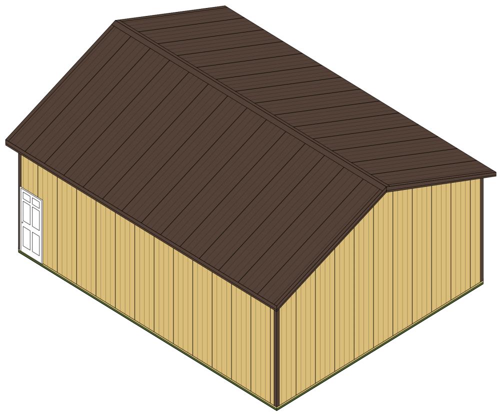 MASTER Building Components BKL32401225 Pole-Barn-Kits - View #2