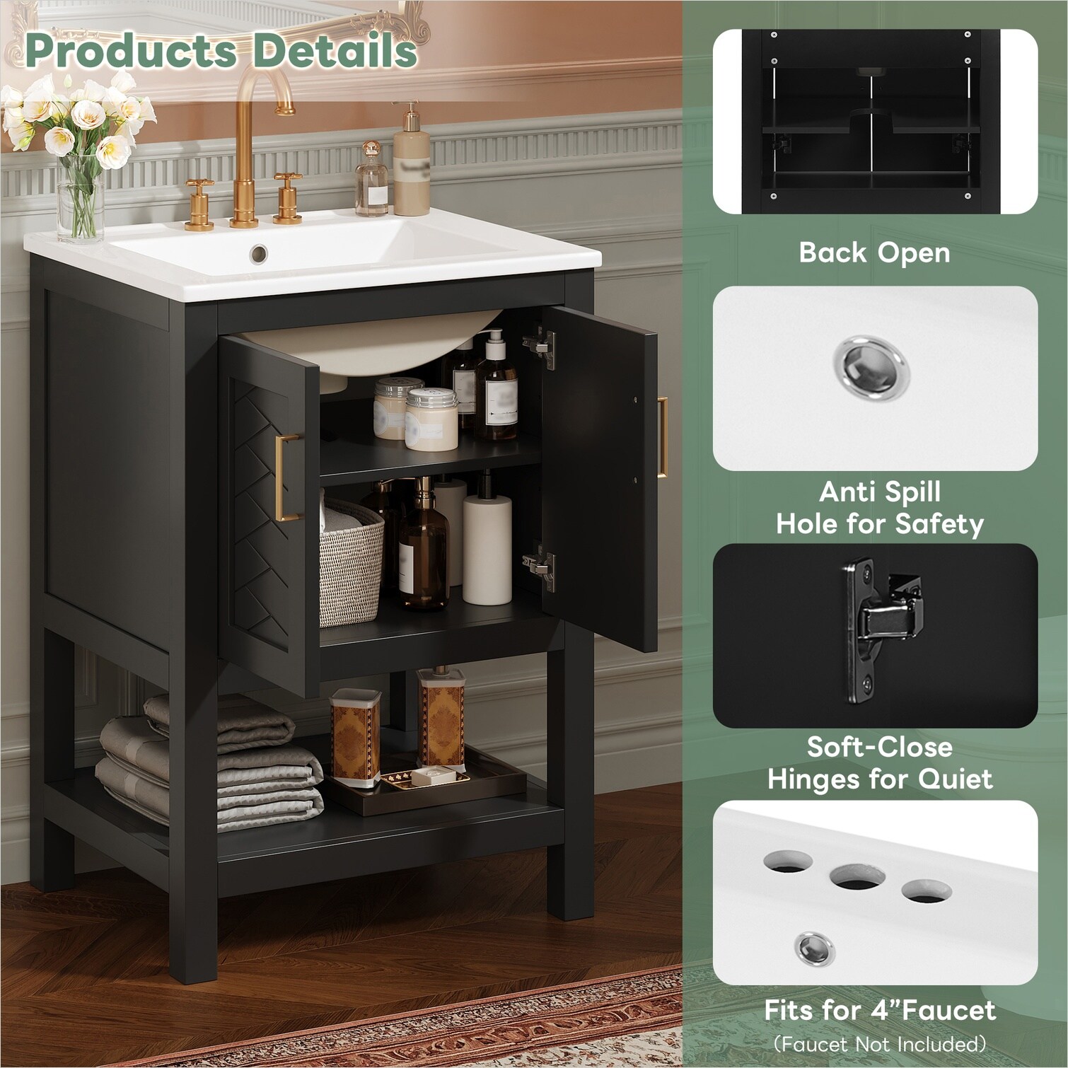 SunJet BXPFB363QKQ7 Bath-Vanity-Combo - View #8